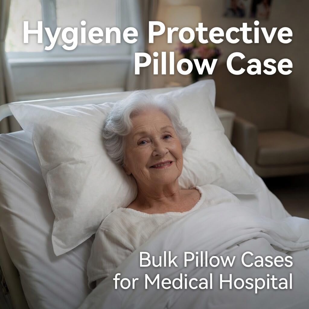 150 Pack Disposable Pillow Cases Covers White Disposable Pillow case Pillowcases Bulk 33.2 x 20.5 Inch for Travel, Medical Hospital, Hotel, Home - Image 6