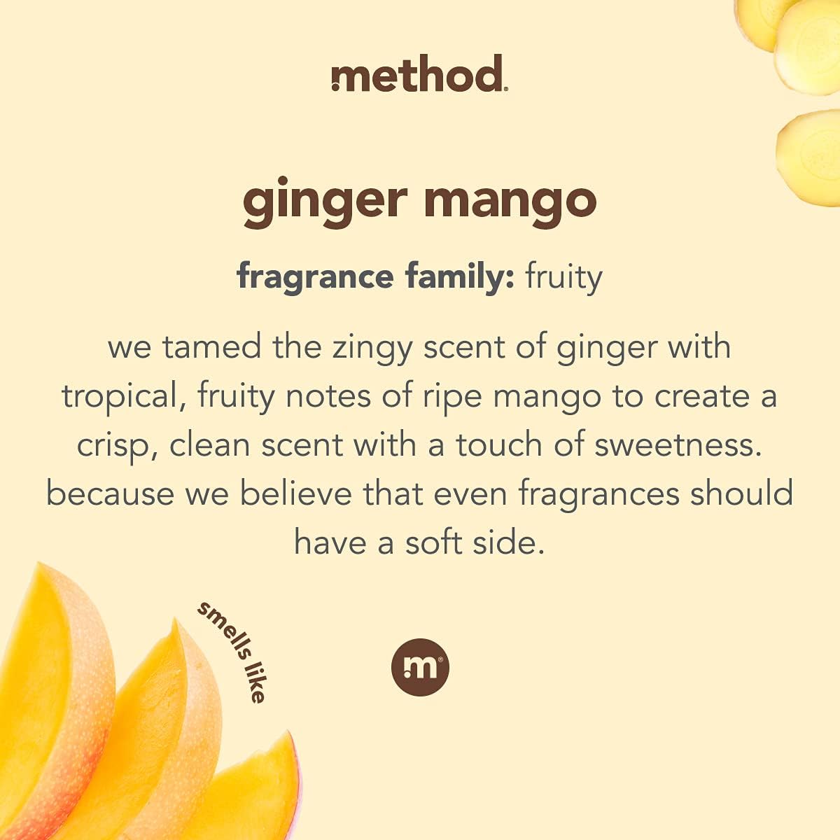 Method Liquid Laundry Detergent; Ginger Mango Scent; Stain Remover; 66 Loads per 53.5 fl oz bottle; 4 Pack (264 Total Loads); Packaging May Vary - Image 4
