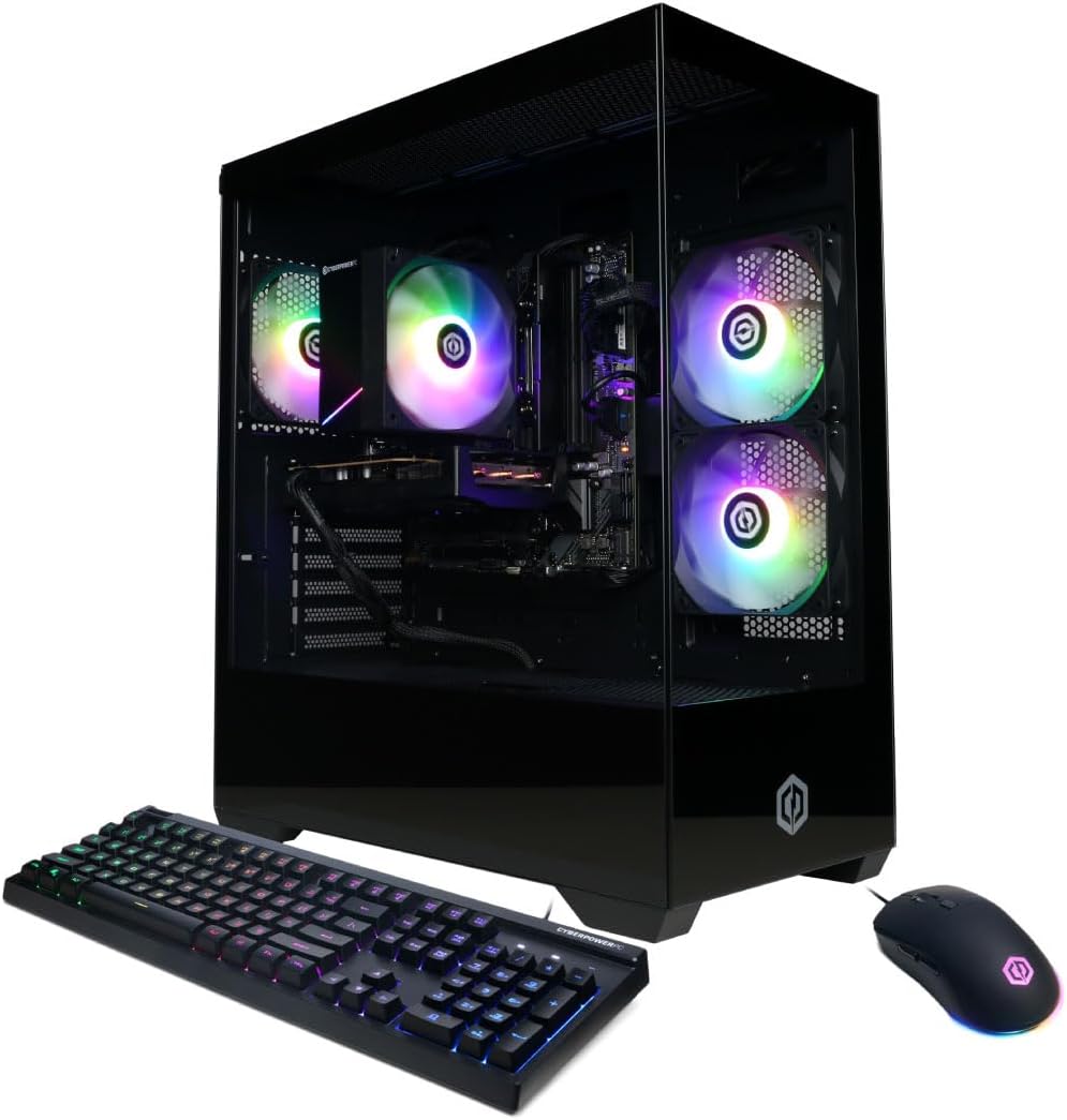 CyberPowerPC Gamer Xtreme Gaming PC, Intel Core i5-14400F 2.5GHz, GeForce RTX 5060 8GB, 16GB DDR5, 1TB PCIe 4.0 SSD, WiFi Ready & Windows 11 Home (GXiVR8060A47) - Image 2