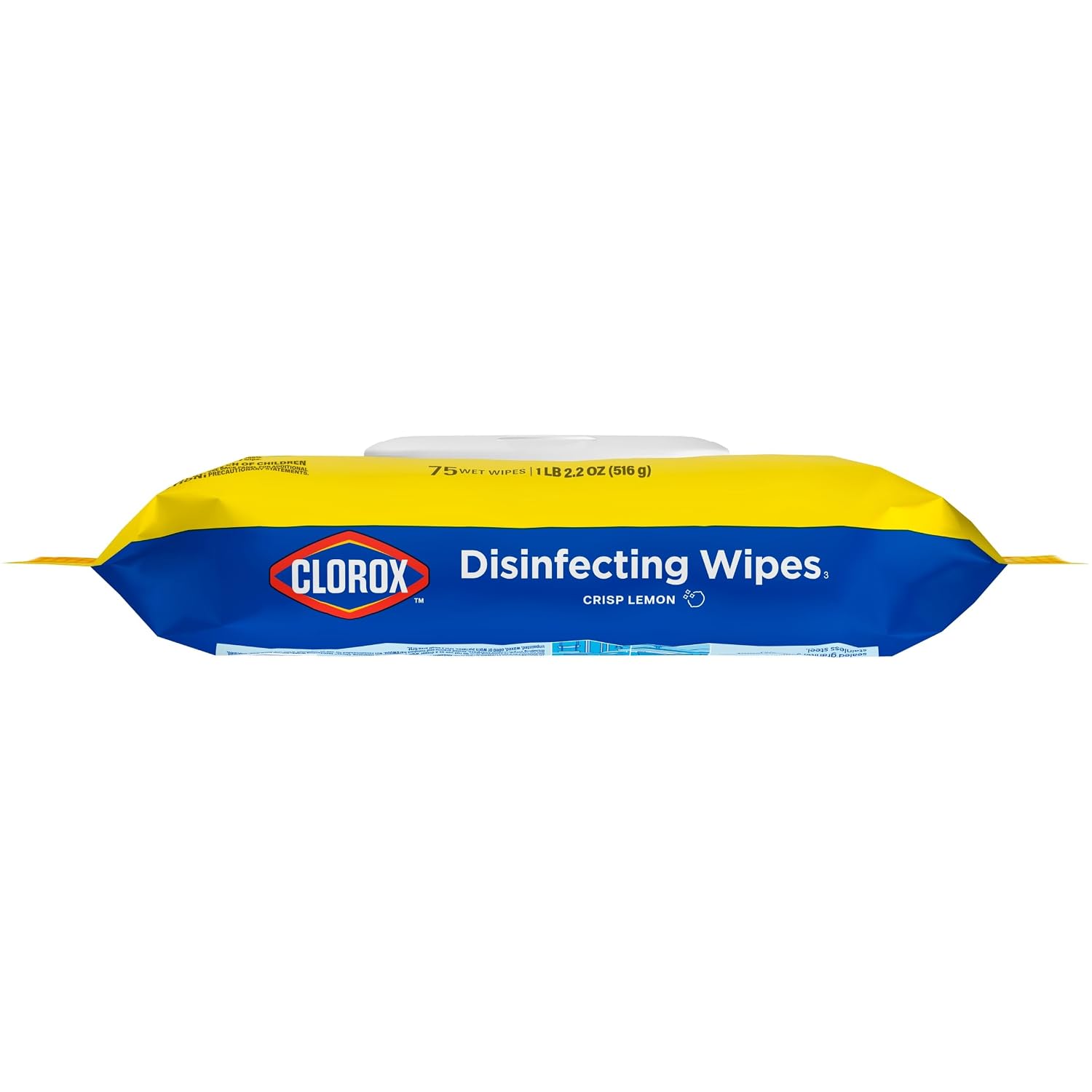 Clorox Disinfecting Cleaning Wipes Flex Pack, Bleach Free, Crisp Lemon, 75 Count (Pack May vary) - Image 9