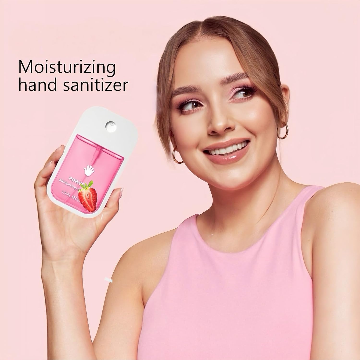 2pcs Hand Sanitizer Spray, Portable Power Mist Hydrating Hand Sanitizers Spray Travel Size, Pocket Hand Sanitizer Multi-Flavor Cleanses Your Hands - Image 3