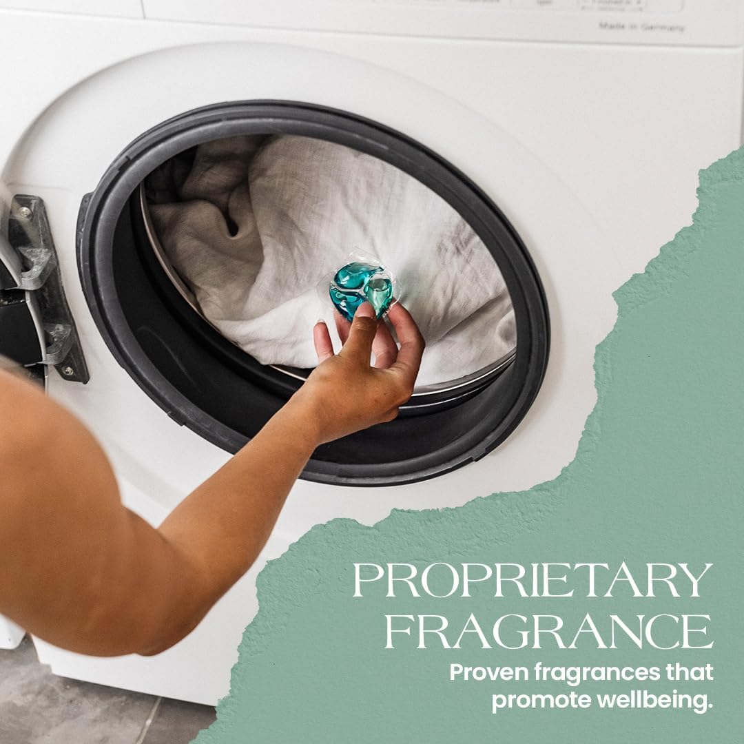 MNML Citrus Laundry Pods designed for Vitality & Wellbeing, Eco-Friendly Natural Laundry Detergent Pods for Sensitive Skin. No Waste, No Plastic, Natural Bio-Enzymes, Luxury Fragrance, 30ct Capsules - Image 3