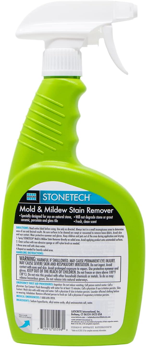 StoneTech Mold & Mildew Stain Remover, 24OZ (709ML) Spray Bottle - Image 3
