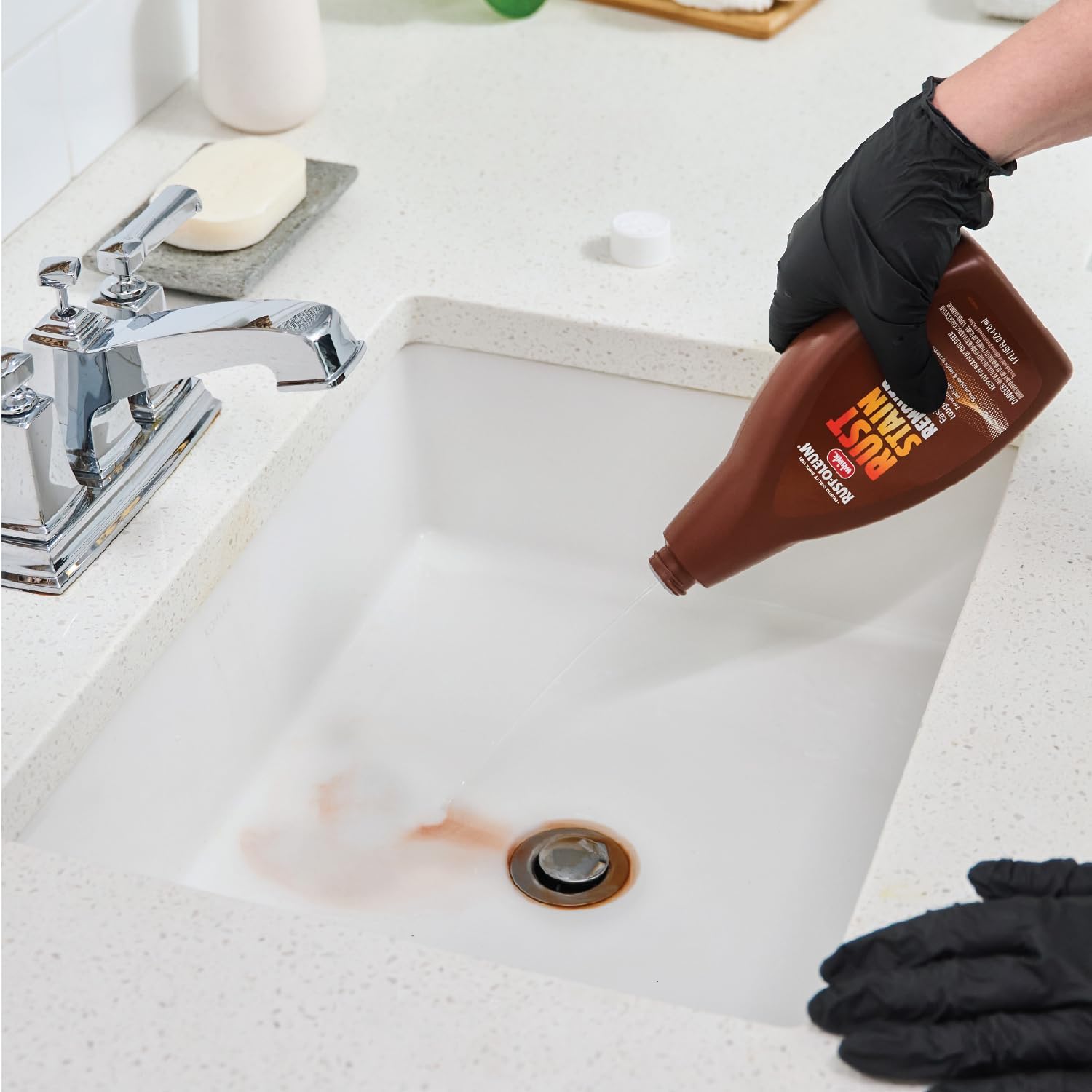Rust-Oleum Whink Rust Stain Remover | Heavy-Duty Iron Stain Remover for White Toilets & Sinks, Colorfast Fabric & Carpets | 16 oz - Image 7