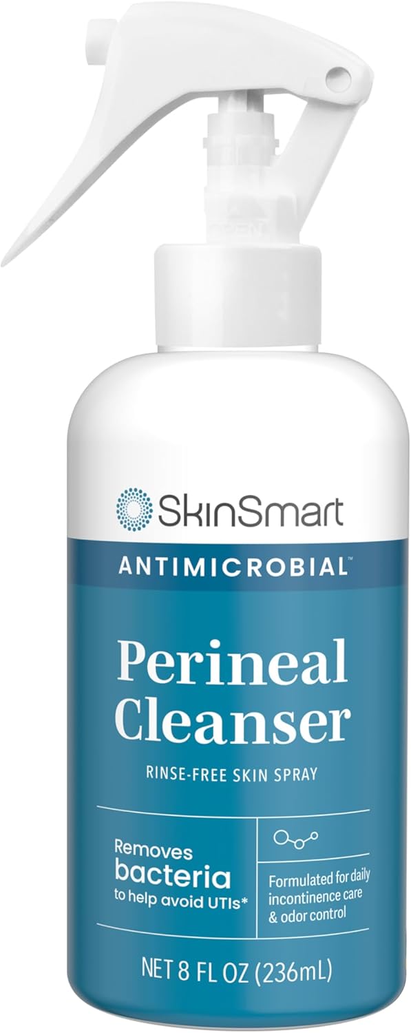 SkinSmart Antimicrobial Perineal Cleanser, Ideal for Incontinence Care and Postpartum, Removes Bacteria, 8 oz Spray - Image 2