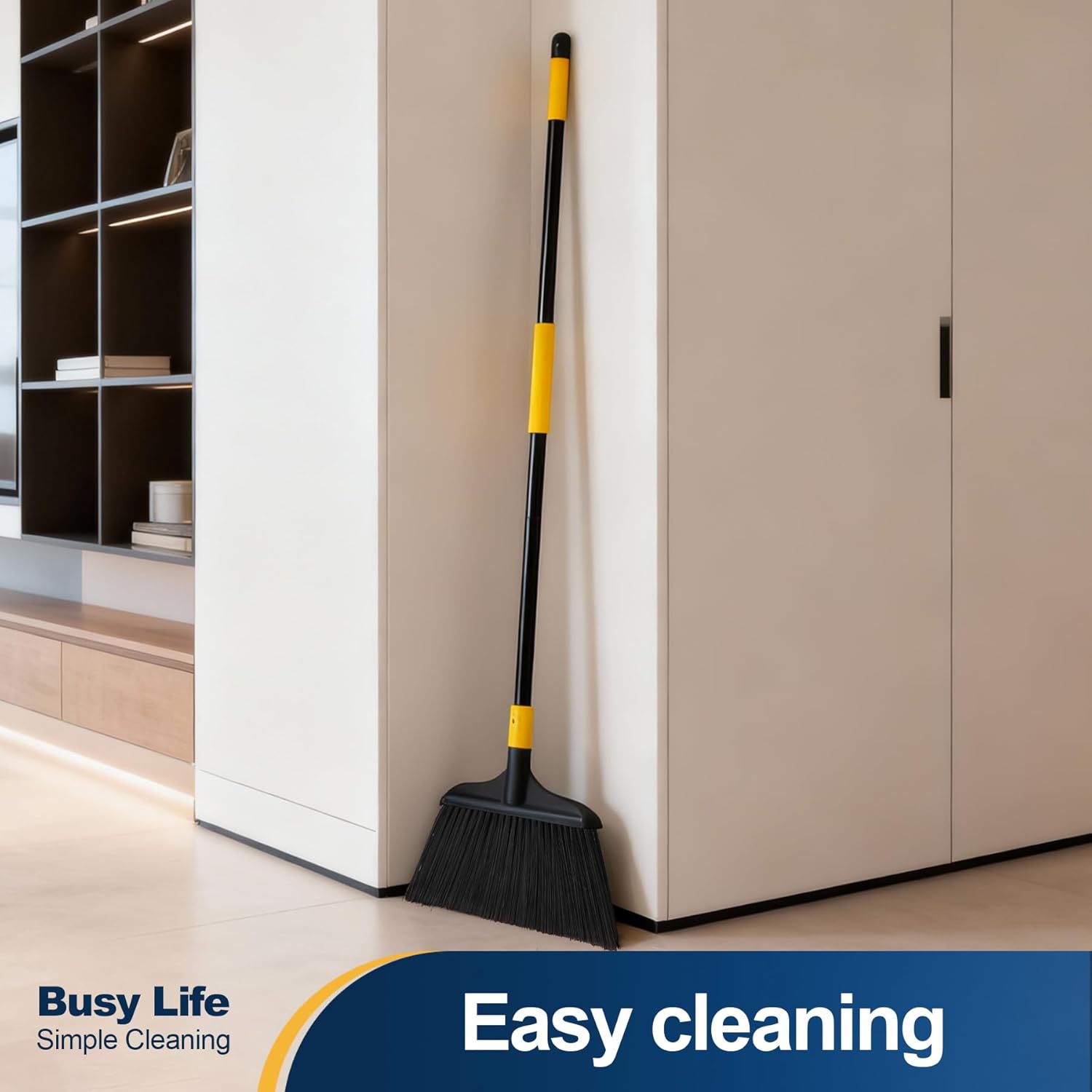 Yocada Heavy-Duty Broom Outdoor Commercial for Courtyard Garage Lobby Mall Market Floor Home Kitchen Room Office Pet Hair Rubbish 54Inch - Image 8