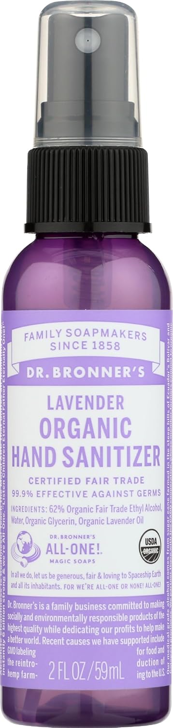 Dr. Bronner's Hand Sanitizer - Lavender - 2 Oz - Image 2
