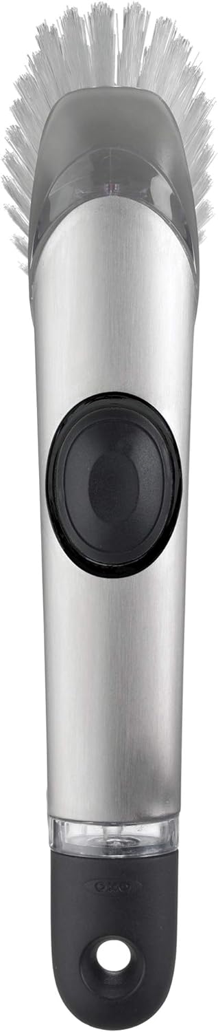 OXO Steel Soap Dispensing Dish Brush, Dish Scrubber - Image 2