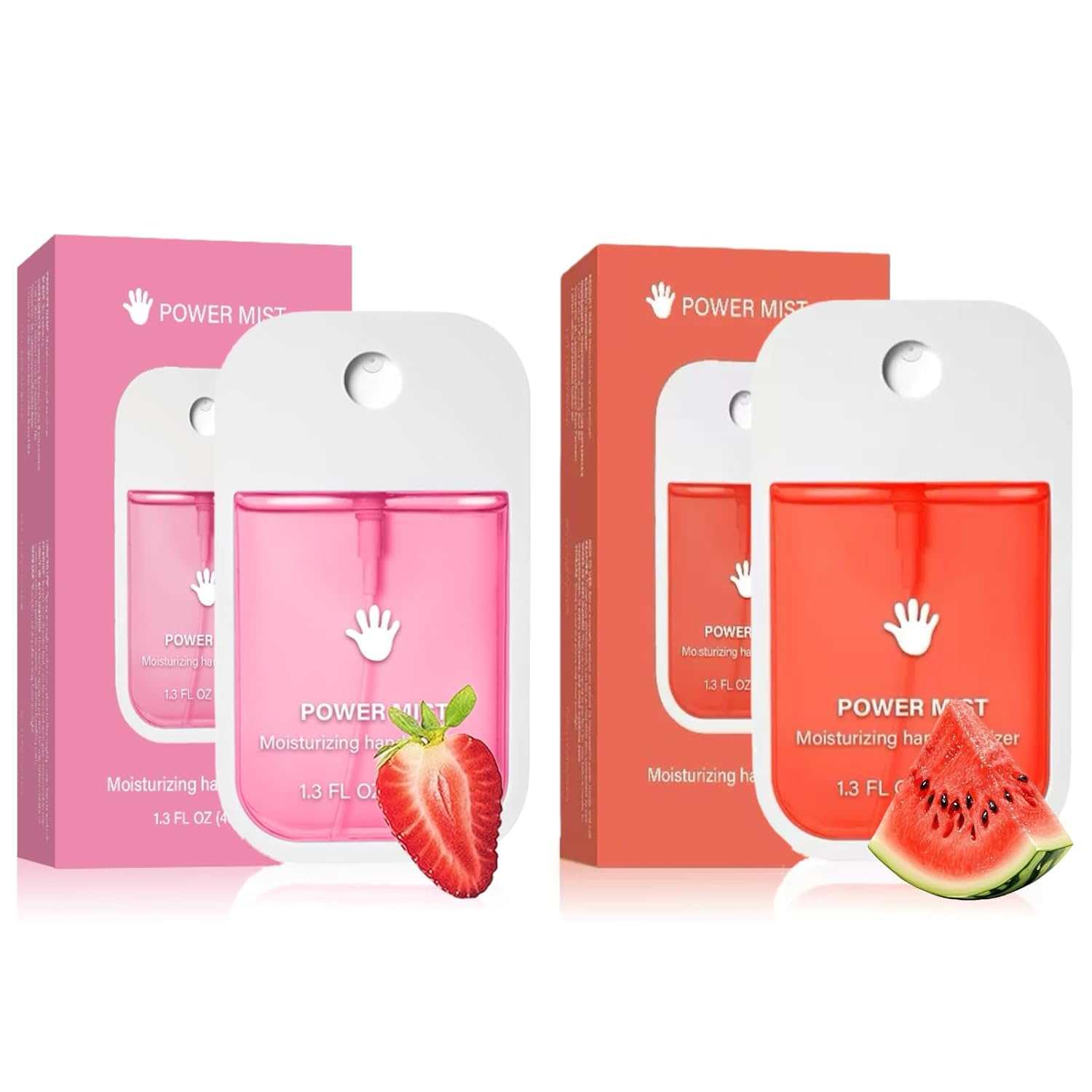 2pcs Hand Sanitizer Spray, Portable Power Mist Hydrating Hand Sanitizers Spray Travel Size, Pocket Hand Sanitizer Multi-Flavor Cleanses Your Hands - Image 2
