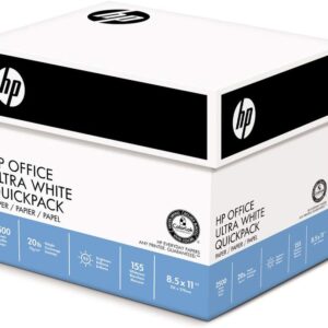 HP Printer Paper | 8.5 x 11 Paper | Office 20 lb | 5 Ream – 2,500 Sheets | 92 Bright | Made in USA – FSC Certified | 172160C
