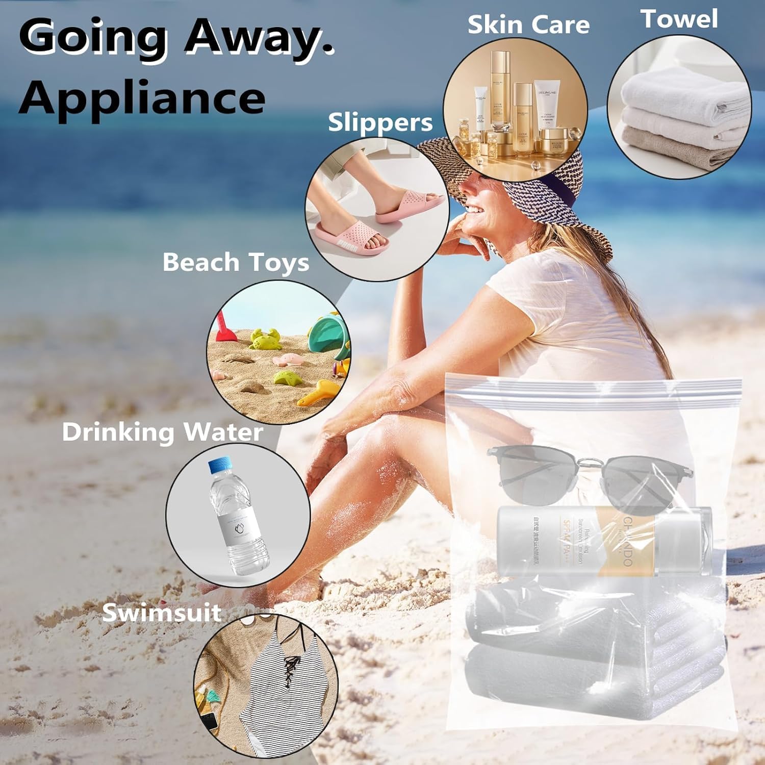 20 Pcs Clear Clothing Storage Bag Plastic Zipper Storage Bags 4 Gallon 16" x 20" Reclosable Jumbo Bags for Travel, Moving, Large Reusable bags - Image 7