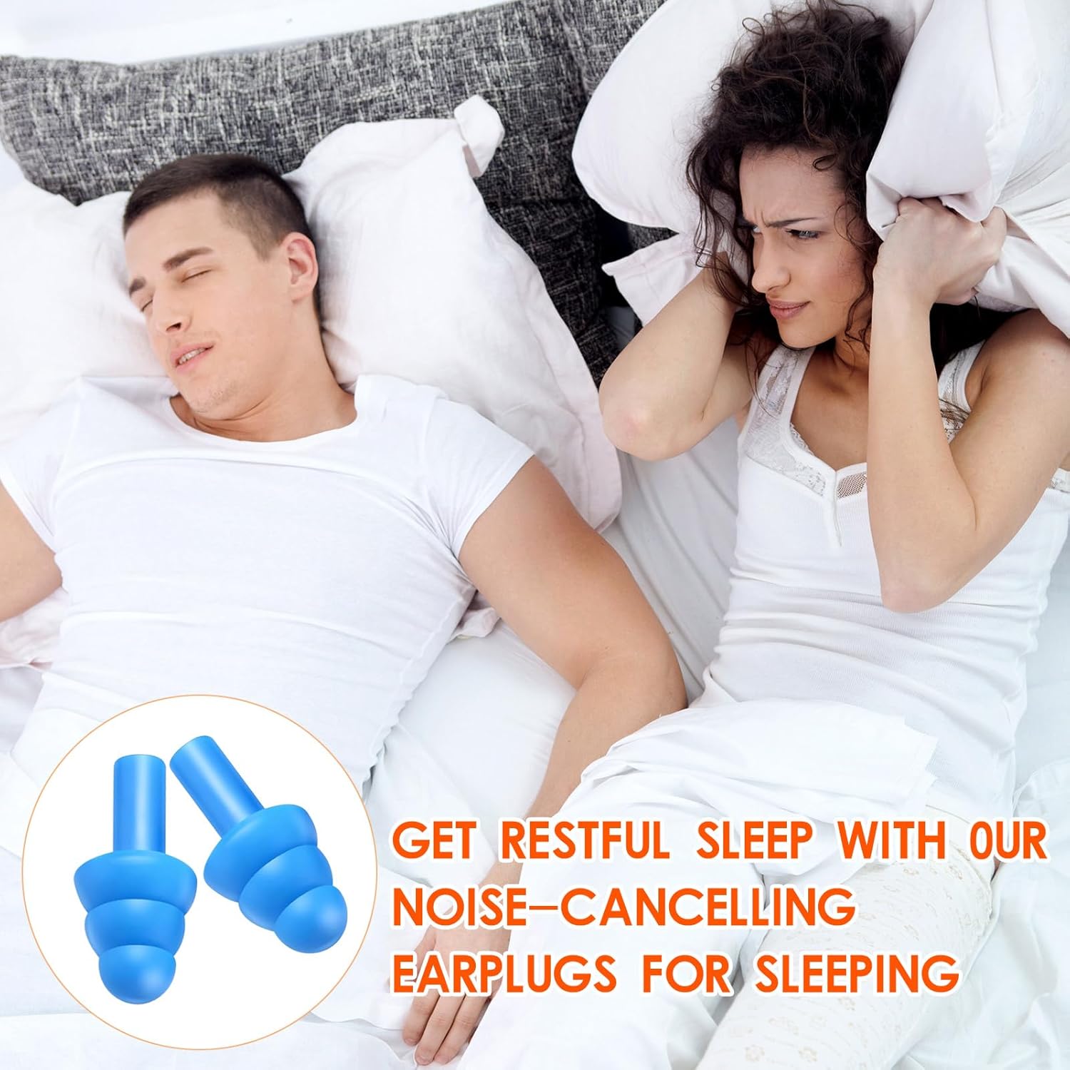 240 Pairs Ear Plugs for Sleeping Noise Cancelling,Silicone Ear Plugs Earplugs Super Soft Reusable Ear Plug for Sleeping Swimming, Snoring, Concerts, Shooters,Work, Noisy Places (6 Colors) - Image 6