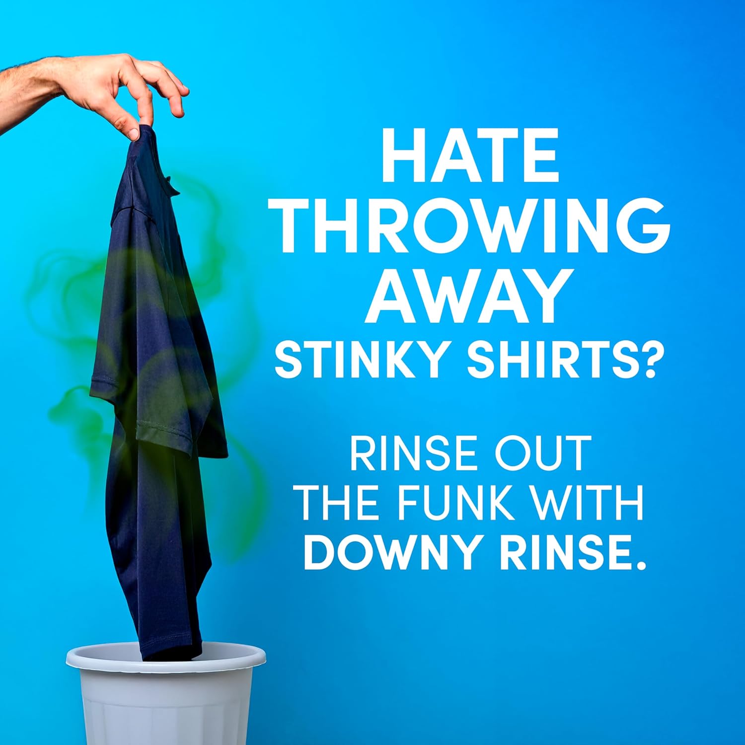 Downy Rinse Laundry Odor Remover, Cool Cotton Scent, 48 fl oz, Fabric Softener And Laundry Odor Removal Rinse, Fights Odors At The Source, HE Compatible - Image 16