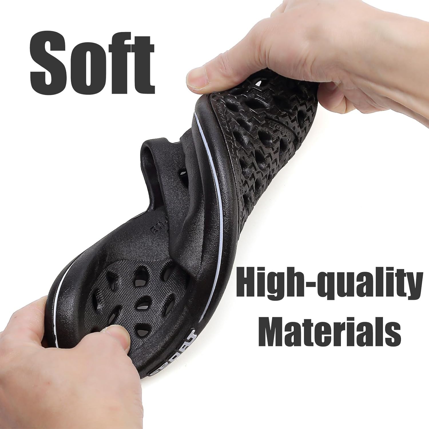 FINLEEO Shower Sandals with Drainage Holes - Quick Drying Bathroom & Gym Slippers for Men and Women - Image 5