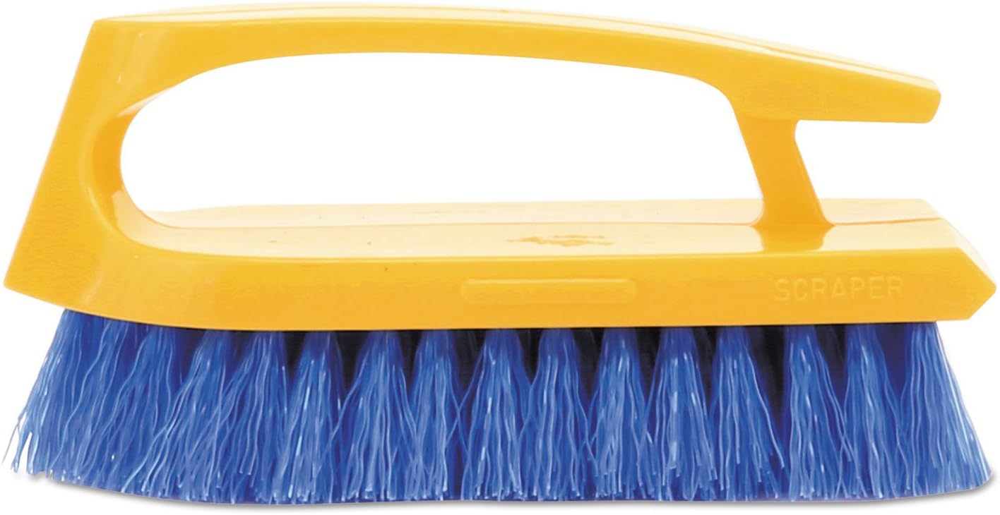 Rubbermaid Commercial Products Iron Handle Scrub Brush 6-inches Polypropylene Fill Cobalt Bristles For Hard Scrubbing on Tile/Grout/Floors/Walls/Countertops - Image 3