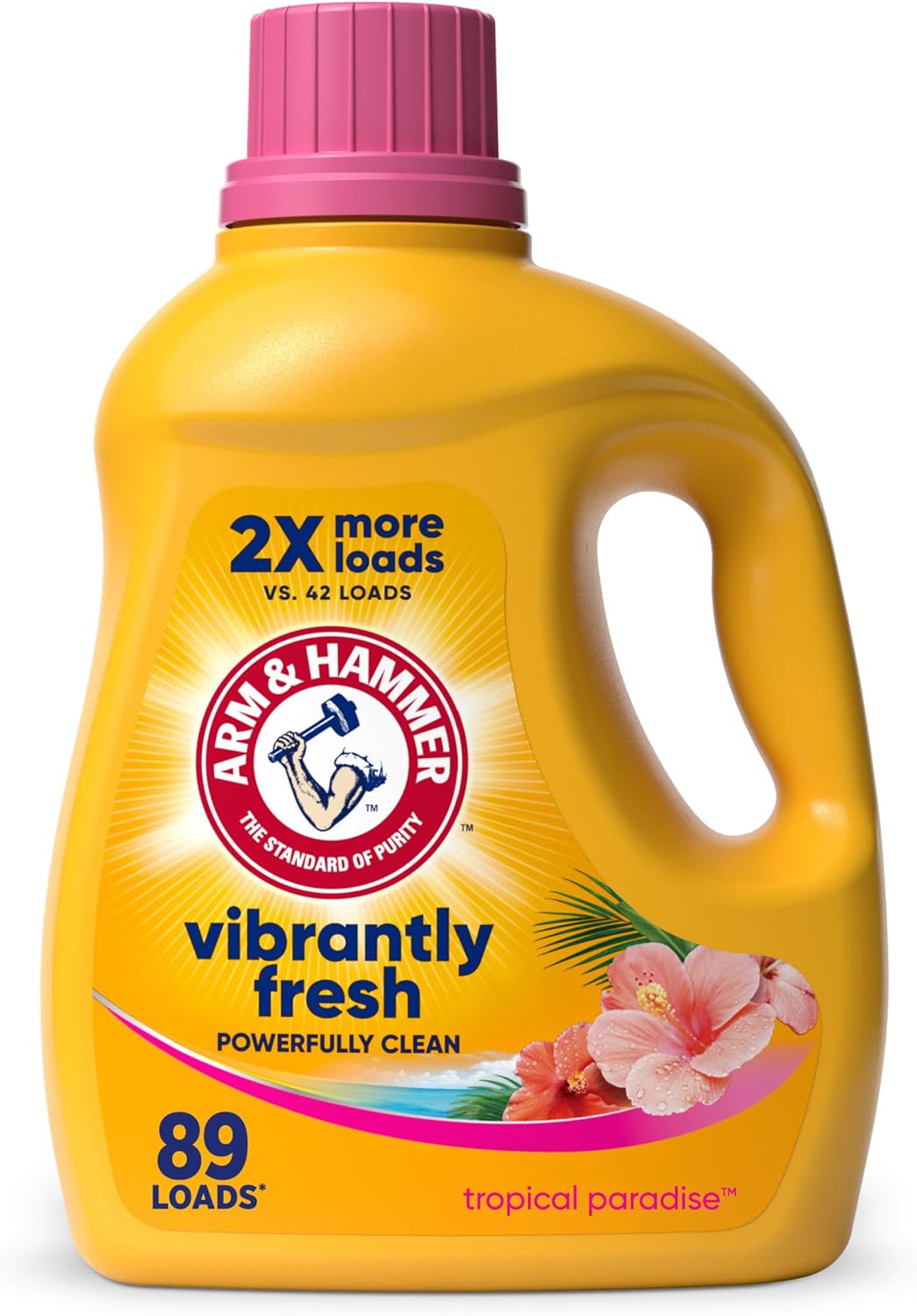 ARM & HAMMER Tropical Paradise, 89 Loads Liquid Laundry Detergent, 102.5 Fl oz - Image 2