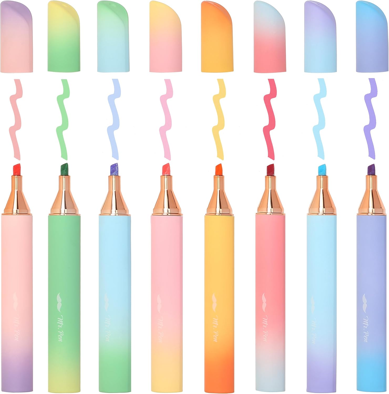 Mr. Pen- Glitter Highlighters, 8 Pack, Sunshine Colors - Image 7