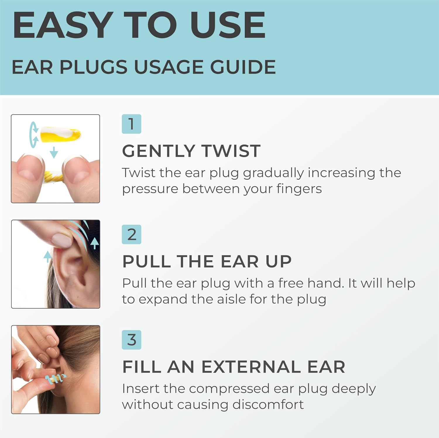 Peace&Quiet PQ Small Ear Plugs for Sleeping - 40 Earplugs for Sleep, Snoring, Small Ear Canals, Noise Cancelling 32 dB, Sound Blocking, for Women and Men - Image 10