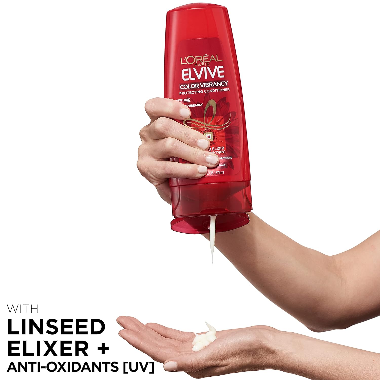 L'Oreal Paris Elvive Color Vibrancy Protecting Shampoo, for Color Treated Hair, Shampoo with Linseed Elixir and Anti-Oxidants, for Anti-Fade, High Shine, and Color Protection, 28 Fl Oz - Image 5