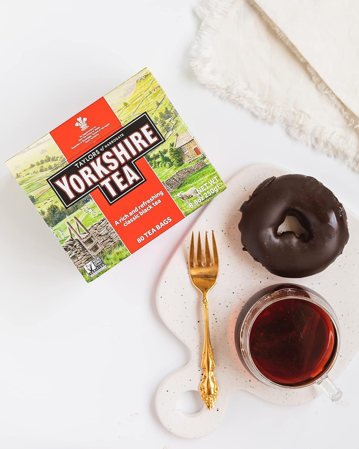 Yorkshire Tea, Red, Black Tea, Pillow Tea Bags, 80 Count (Pack of 1), Refreshing, Satisfying, and Strong, Classic British Breakfast Blend, Caffeinated, Enjoy Hot or Iced, 80 Teabags - Image 5