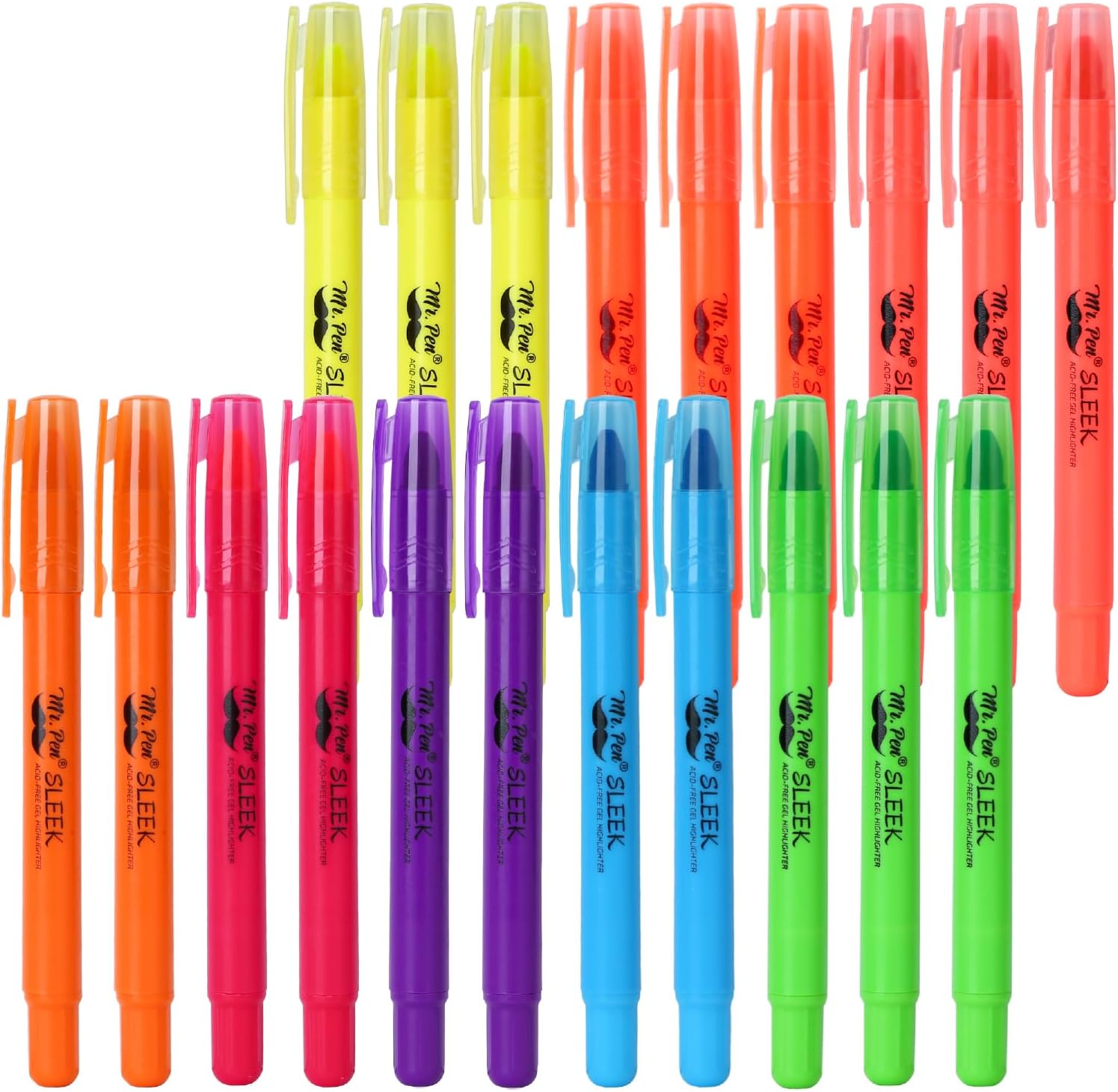 Mr. Pen- No Bleed Gel Highlighters, Vibrant Colors, 20 Pack, Bible Highlighters and Pens No Bleed, Bible Markers for Study, Journaling, School Supplies and Accessories - Image 2