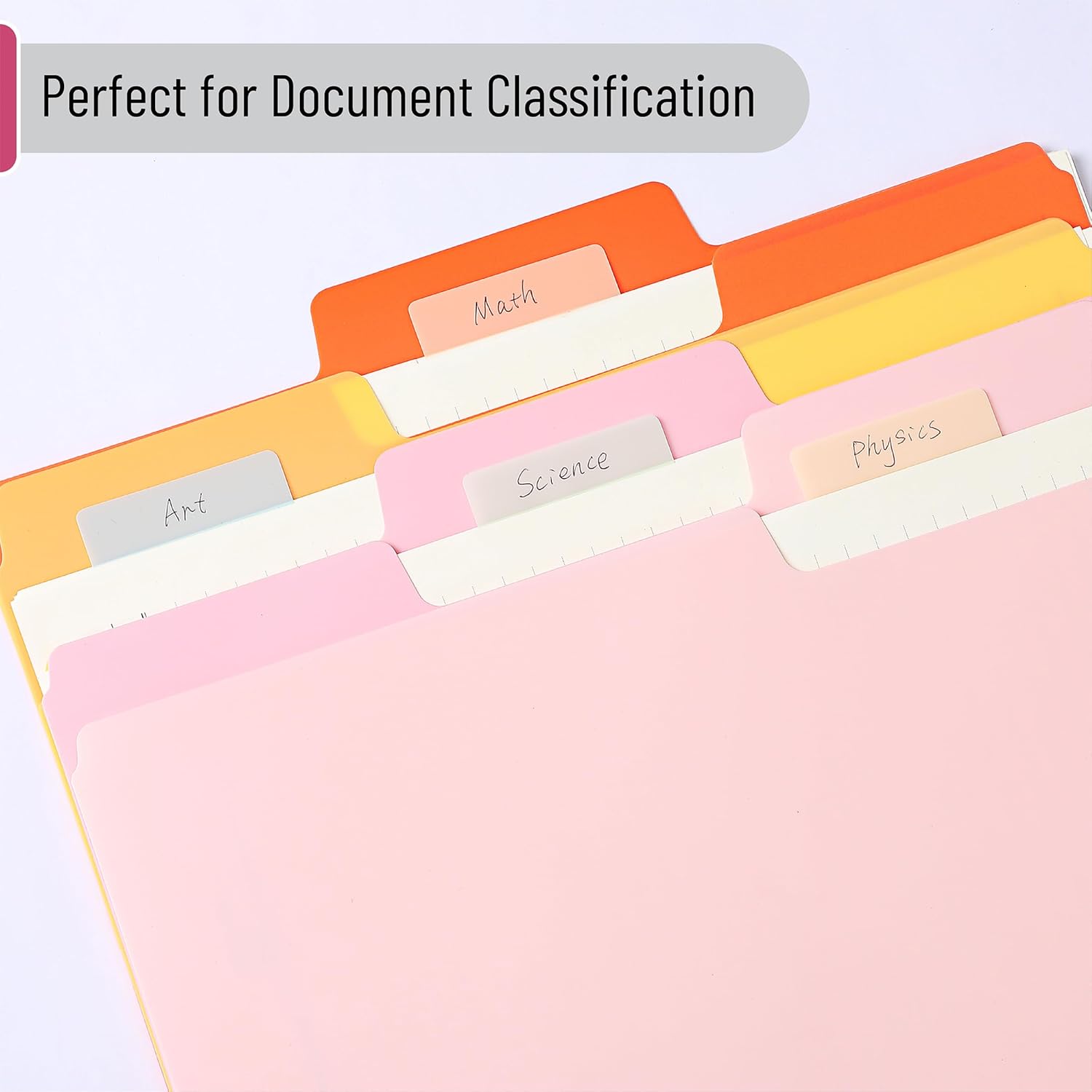 Mr. Pen- Sticky Index Tabs, 500 Pcs, 21 Sets, Pastel, Writable Colored Pages Markers Labels for Reading Notes, Books, Binders, Notebook, Folders and Classify Files, Water-Resistant - Image 8