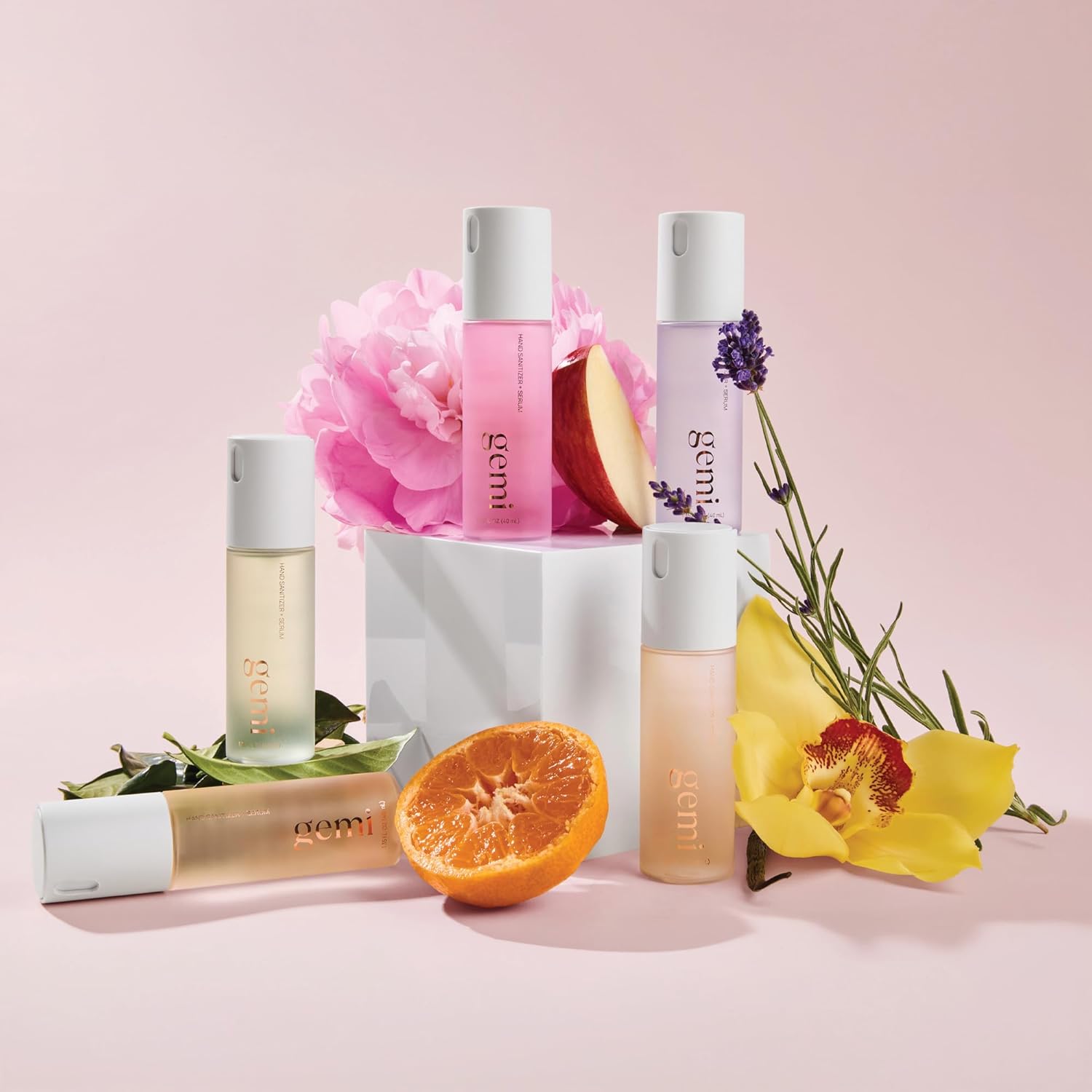 gemi Hand Sanitizer + Serum™ Spray | Solenne | Hydrating K-Beauty Formula with Centella, Vitamin B5 & Green Tea | Kills 99.9% of Germs | Citrus Scent with Orange Blossom, Rosemary & Lemon - Image 9