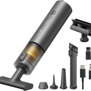 HOTO Handheld Car Vacuum Cleaner Cordless, 4-in-1 Portable Mini Vacuum with 20000Pa Strong Suction, Electric Compressed Air Duster Blower for Car, Desk, Keyboard, Home, Office