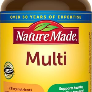 Nature Made Multivitamin Tablets with Iron, Multivitamin for Women and Men for Daily Nutritional Support, Multi Vitamins for Adults, 130 Tablets, 130 Day Supply