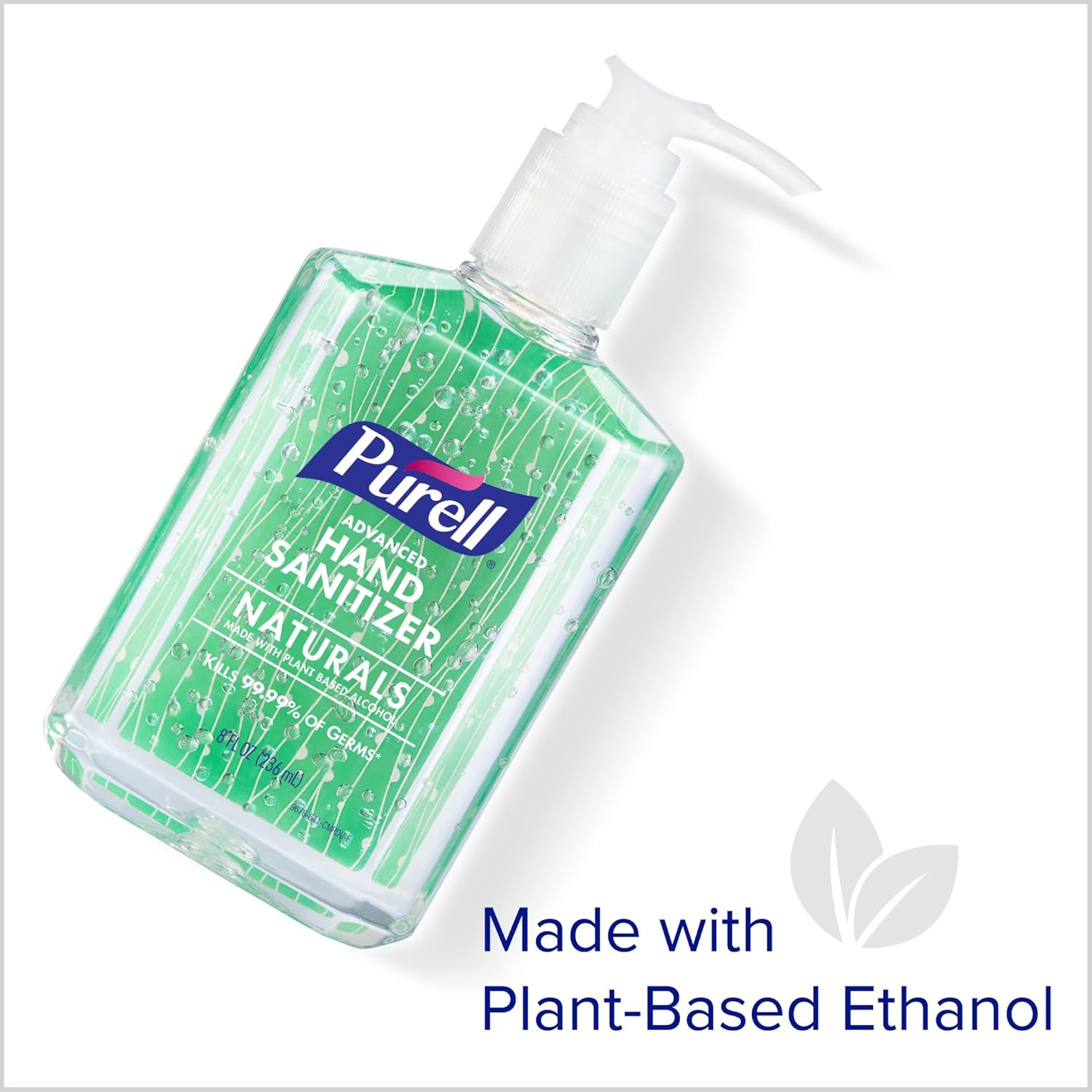 PURELL Advanced Hand Sanitizer Naturals with Plant Based Alcohol, Citrus Scent, 8 fl oz Pump Bottle (Pack of 4) - 9626-06-ECDECO - Image 7