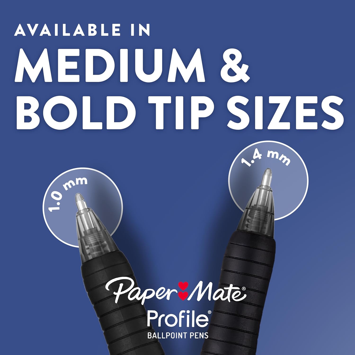 Paper Mate Profile Retractable Ballpoint Pens, Bold Point (1.4mm), Assorted Colors, 12 Count - Back to School, Office, Teacher Supplies - Image 9