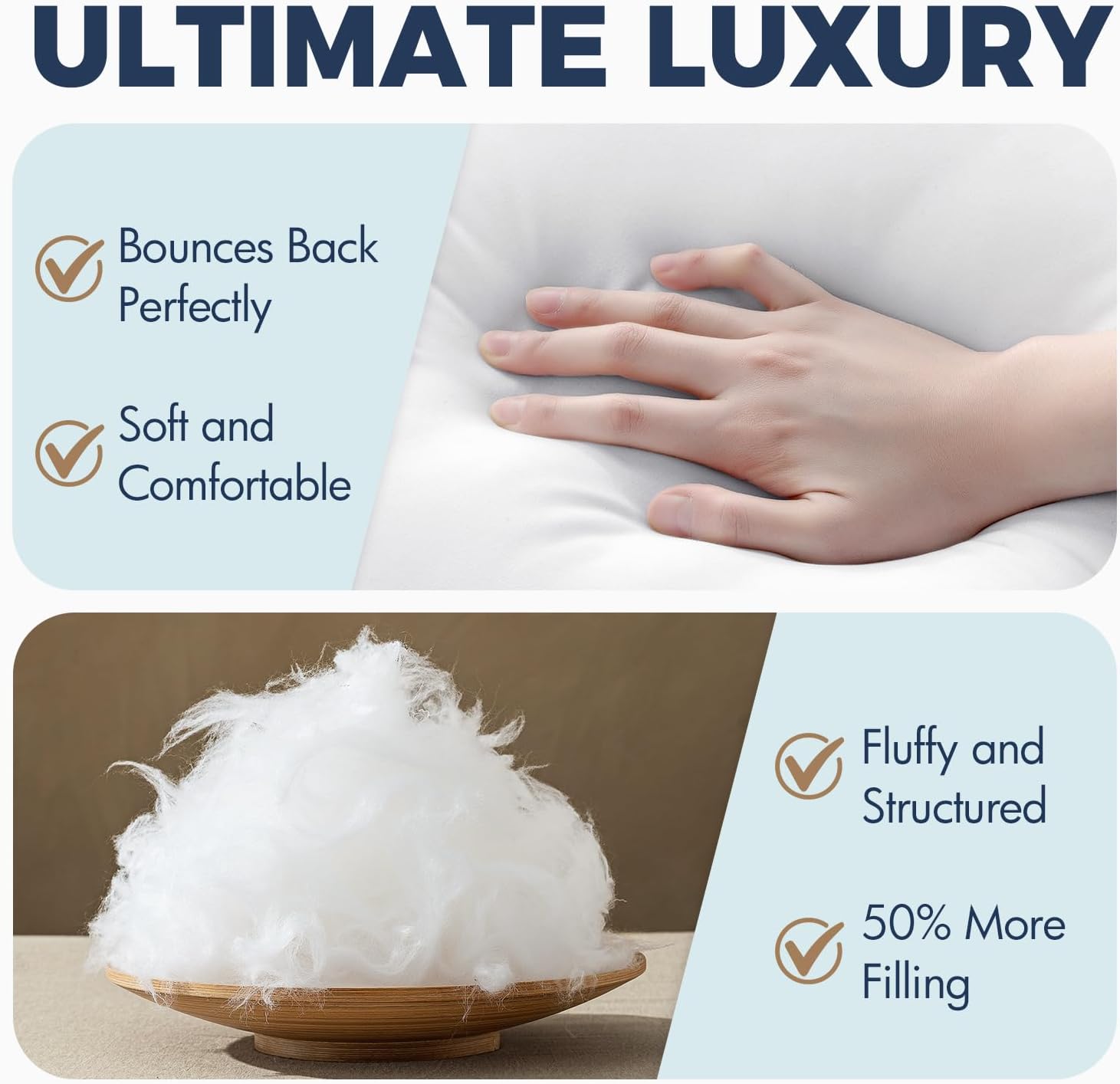 MIULEE 12x20 Down Alternative Pillow Insert Decorative Throw Pillow 12 x 20 Inch Body Bed Sleeping Ultra Soft Fluffy Form for Sofa Couch Bed - Image 7