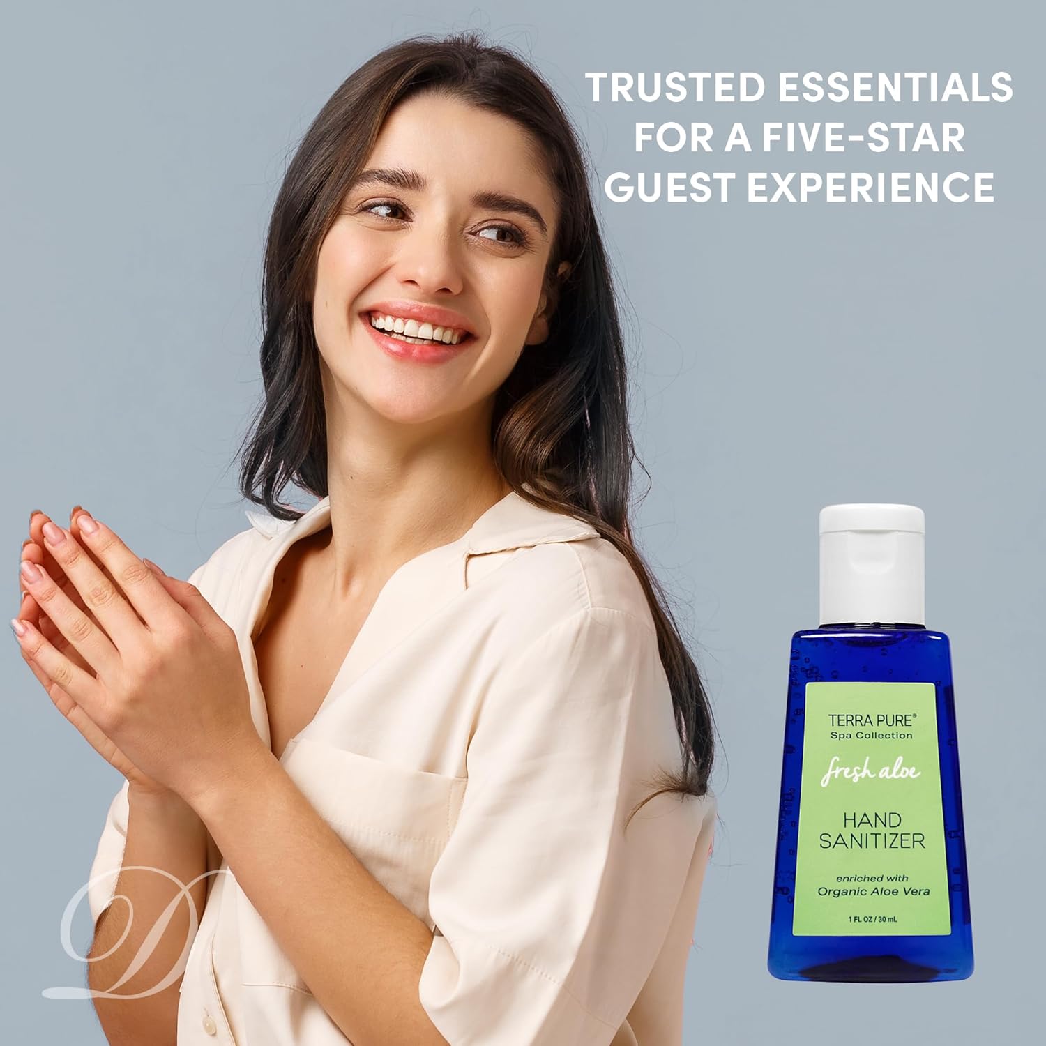 Terra Pure Hand Sanitizer Gel, 1 oz 50 Pack, Alcohol Free Silver Citrate Formula with Aloe Vera and Vitamin E, Non Drying Bulk Travel Size for Hotels, Gyms, Schools, Offices, Events - Image 8