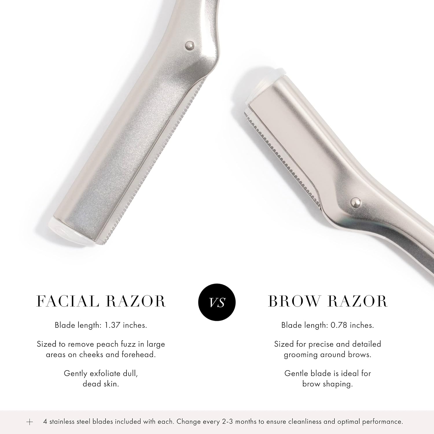 Tweezerman Stainless Steel Facial Razor - Image 4