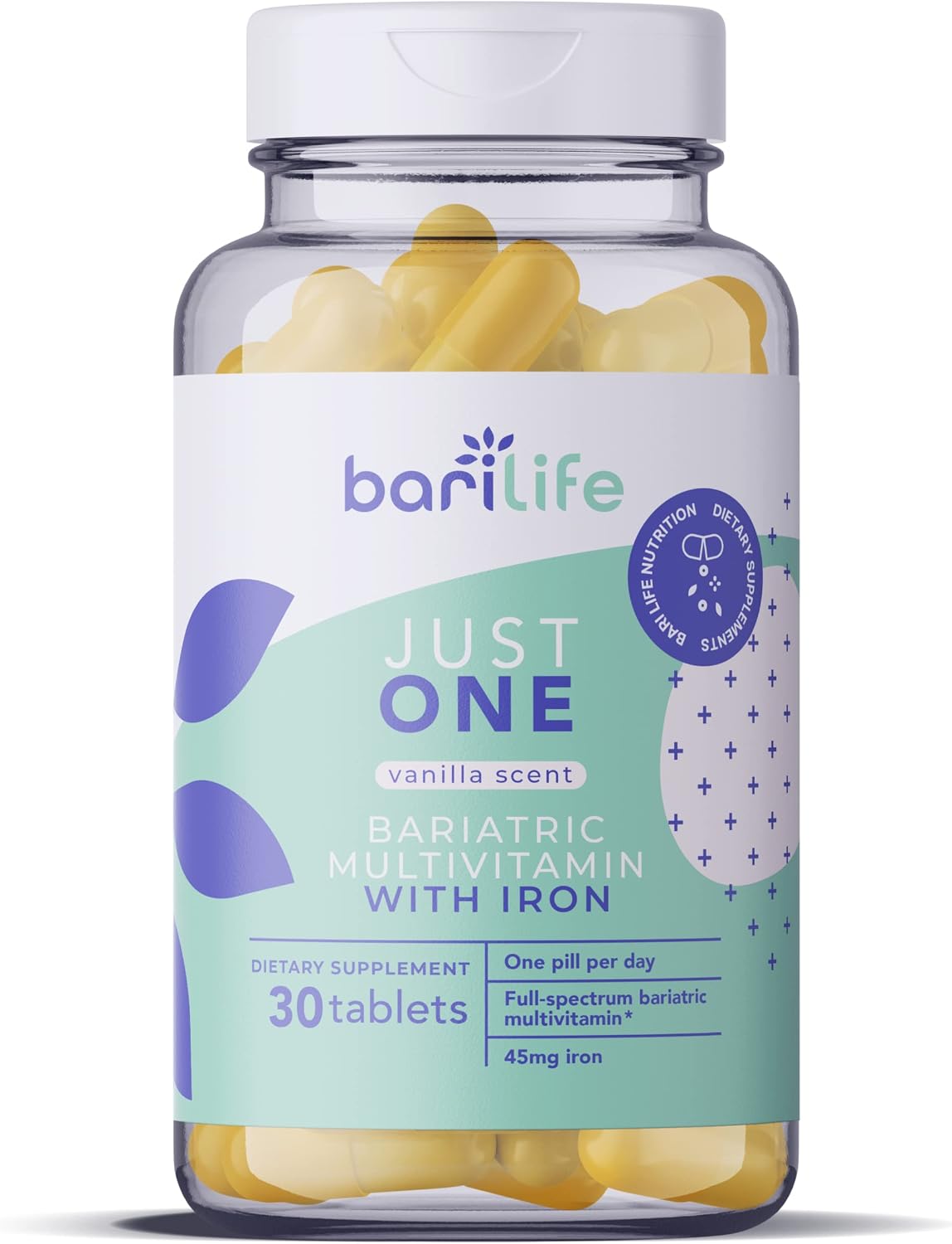 Just One - Once Daily Bariatric Multivitamin with Iron (30) - Image 2
