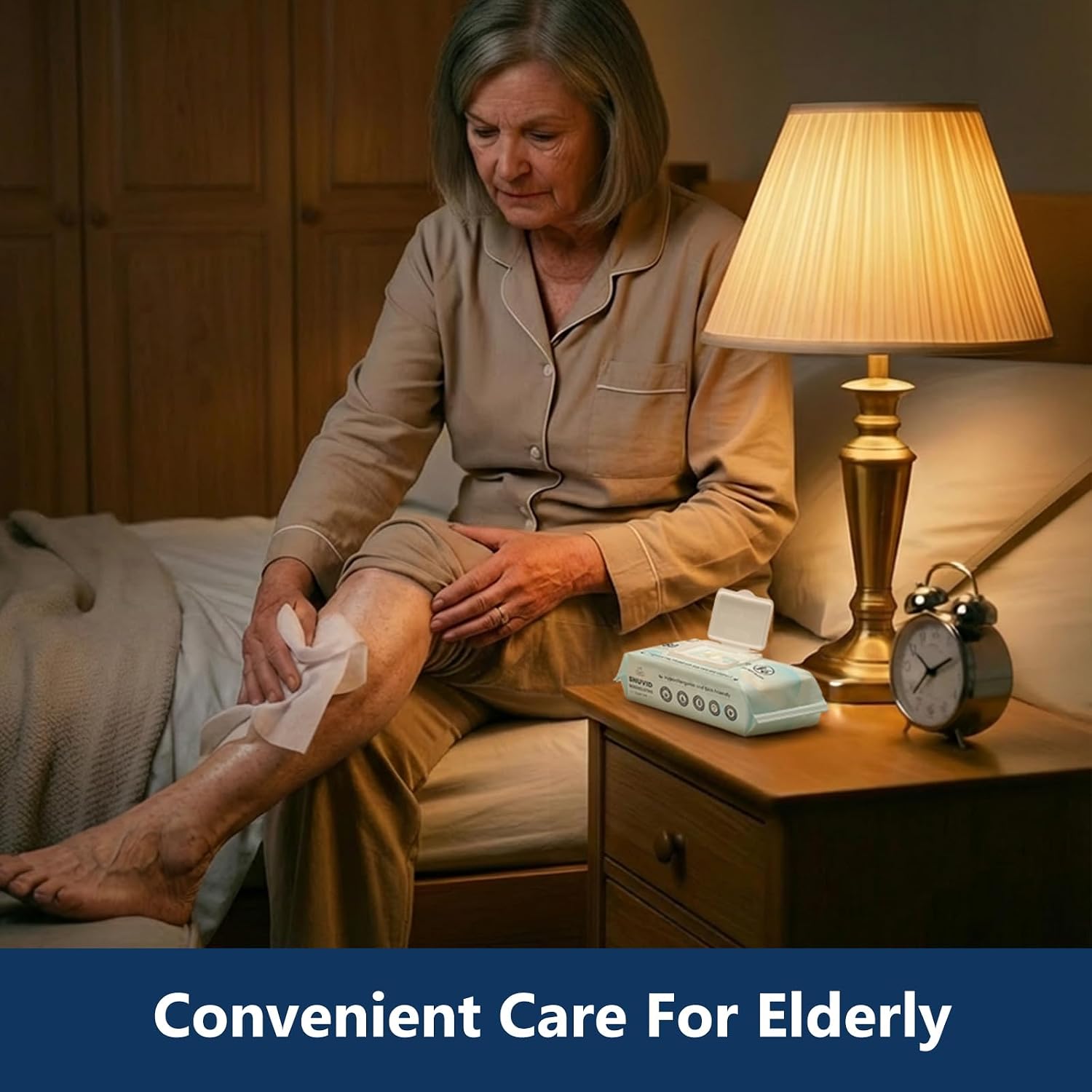 Adult Wipes for Elderly - 720 Count Extra Large 8"x13" Disposable Washcloths Rinse Free Bathing Wipes for Incontinence & Bedridden Care - Thick, Soft & Unscented with Aloe & Vitamin E (12 Packs of 60) - Image 6