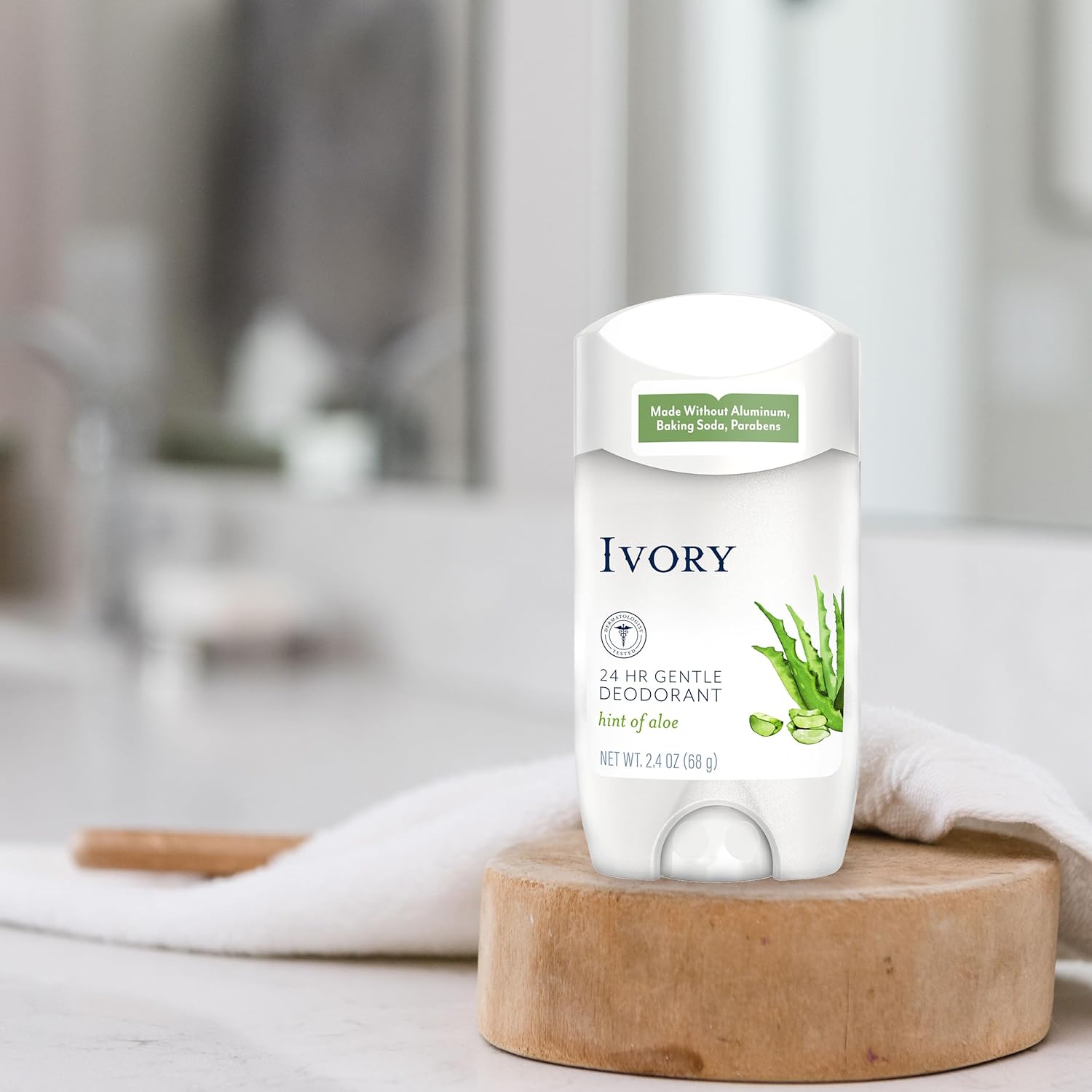 Ivory Aluminum Free Deodorant, Hint of Coconut, 24hr Gentle Deodorant, Dermatologist Tested, Baking Soda Free, Paraben Free, 2.4oz (Pack of 6) - Image 4