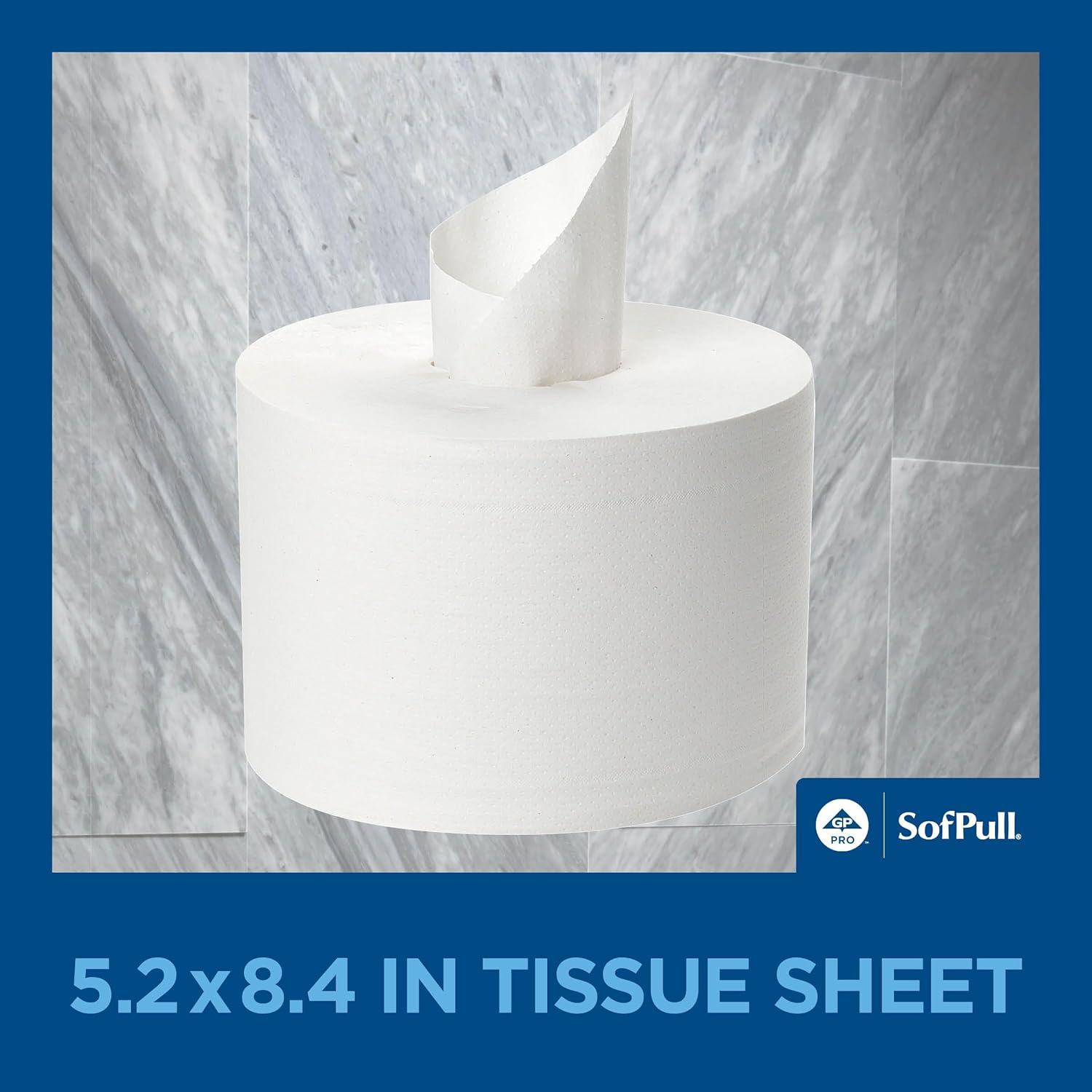 Georgia Pacific SofPull 19510 Centerpull 2-Ply High Capacity Toilet Paper, 1000 Sheets Per Roll, 6 Rolls Per Case, White - Image 5