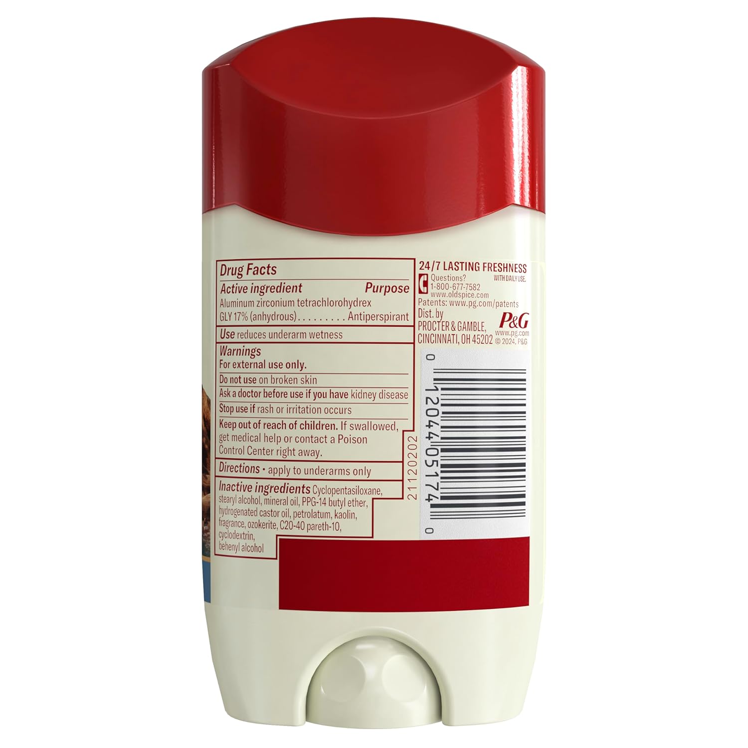 Old Spice Antiperspirant & Deodorant for Men, 24/7 Sweat & Odor Protection, 24/7 Freshness with Long Lasting Scent, Gentle on Skin, Dry Feel, Harbor with Coastal Breeze Scent, 2.6 oz (Pack of 3) - Image 10