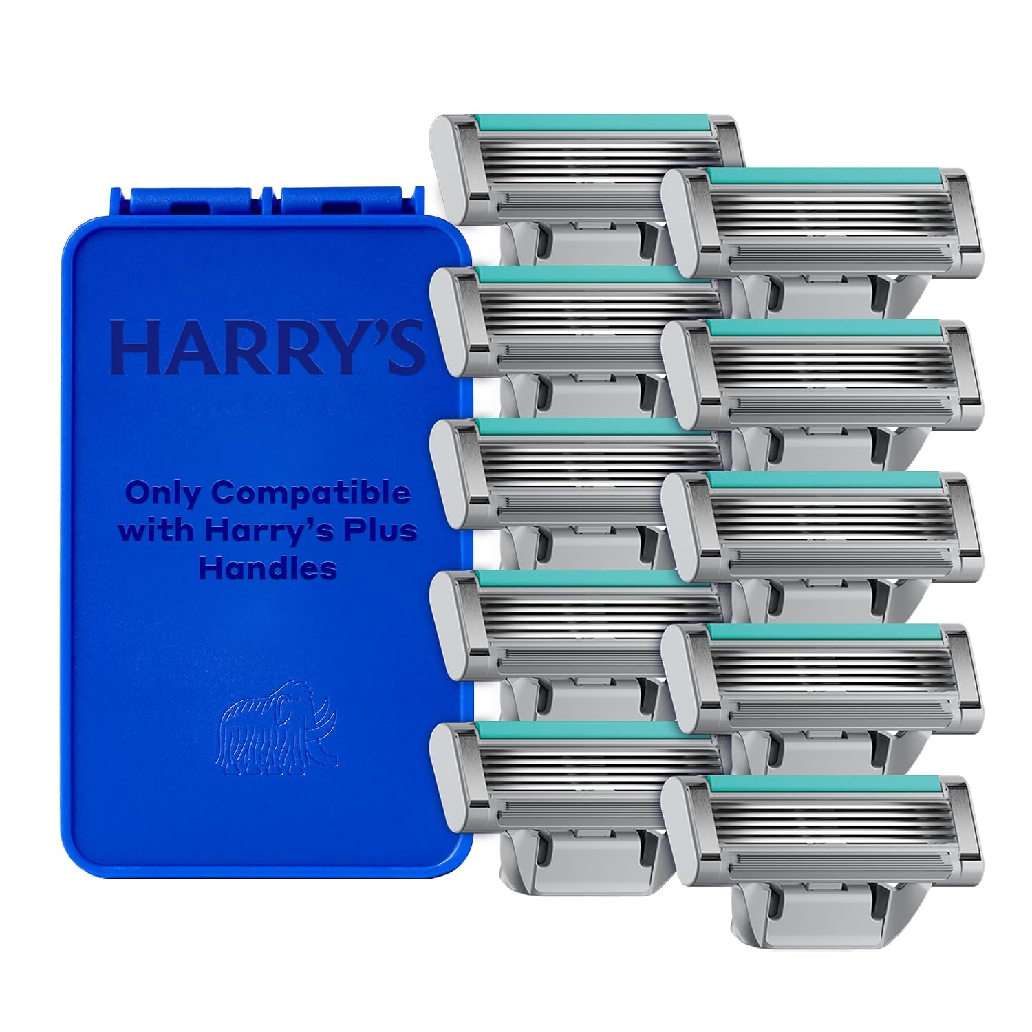 Harry's Plus Razor Refills - 10 Razor Blade Cartridges, Compact Cartridge Design for Precise Control, Shaving Kit for Men Only Compatible with Harry's Plus Handles - Image 2