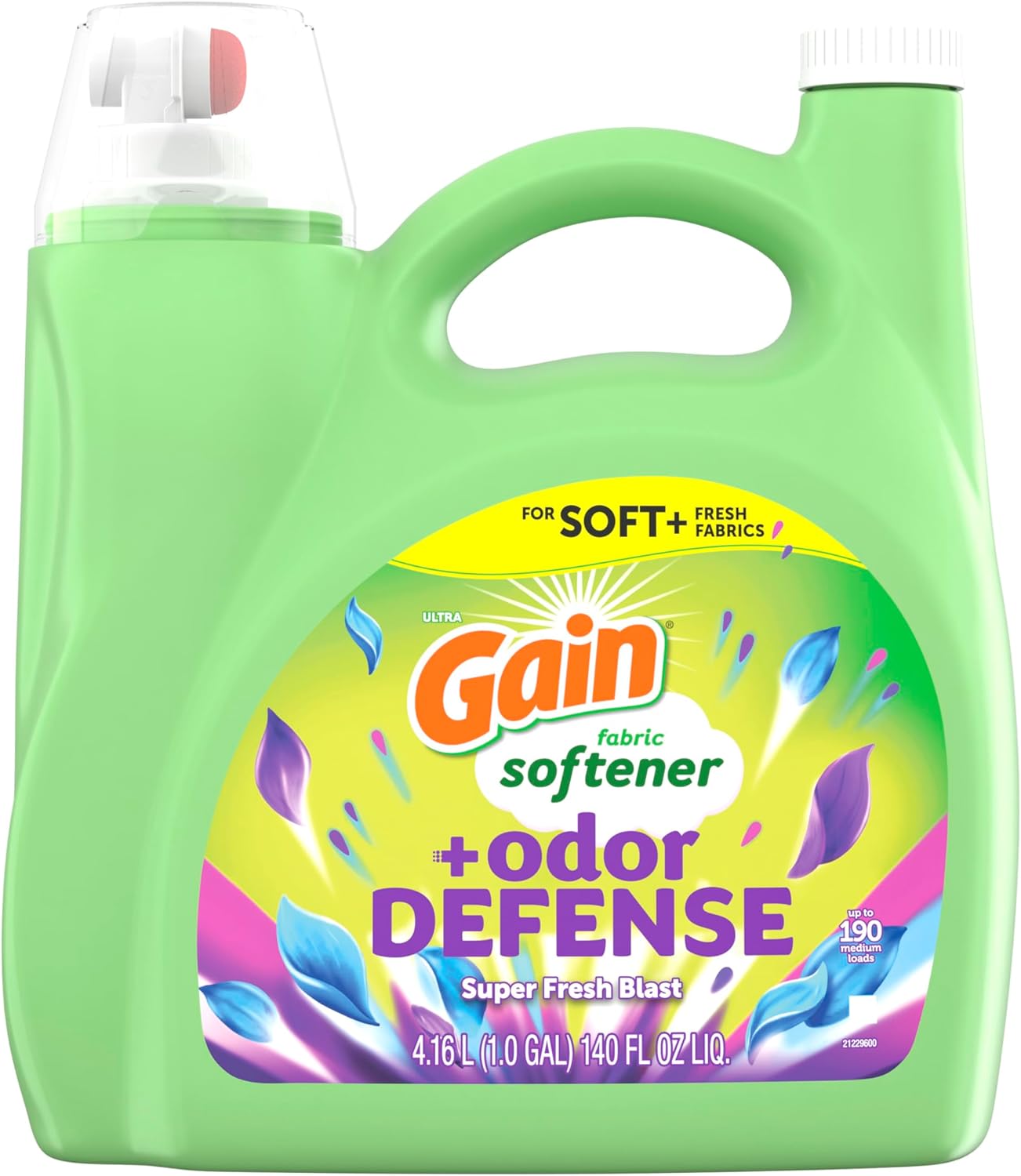 Gain Super Fresh Blast Liquid Odor Defense Fabric Softener, 140 FL OZ 190 Load, Softening Laundry Conditioner for 2 in 1 Freshness plus Odor Protection - Image 11
