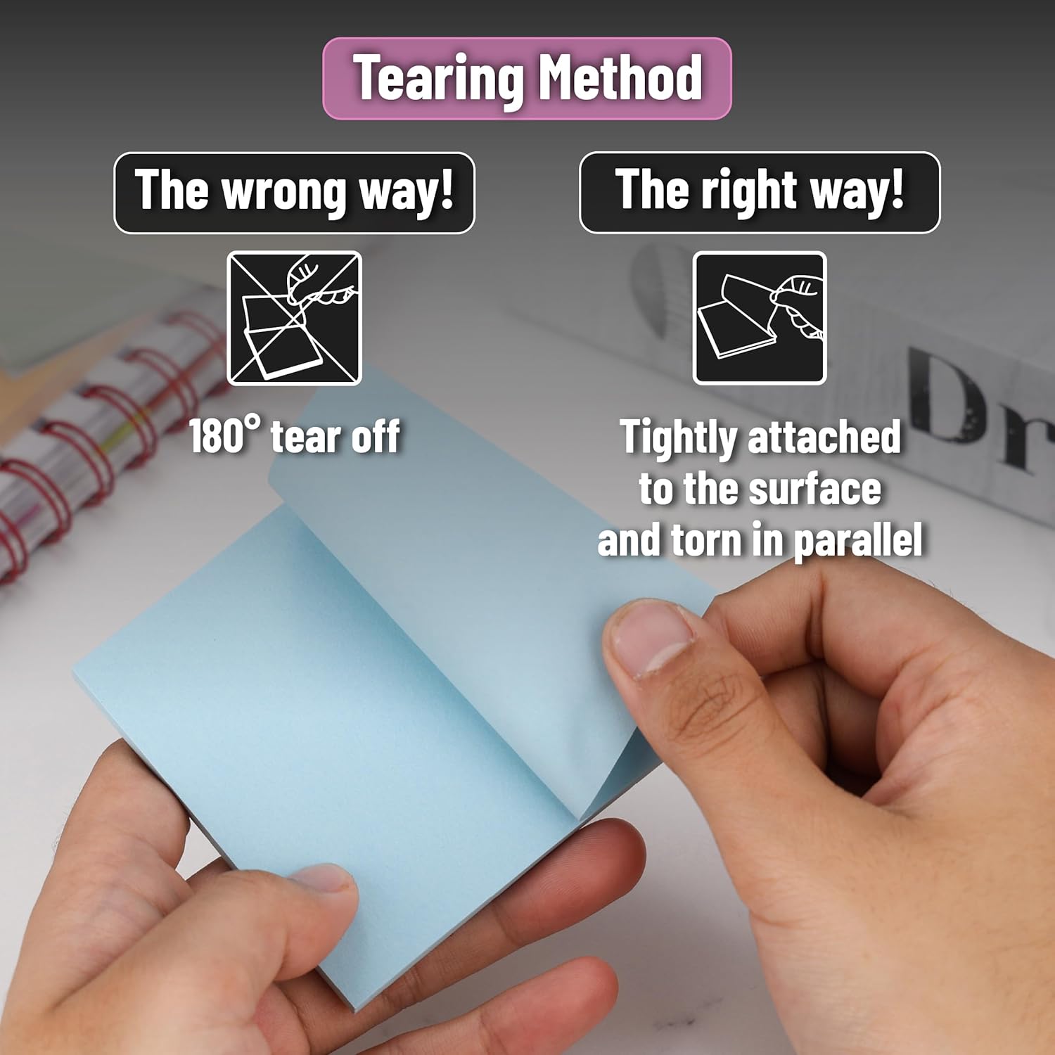 Mr. Pen- Pop Up Sticky Notes 3x3 Refills, 18 Pads, 900 Sheets, Bright Colors, Self Adhesive Memo Pads for Dispensers, Perfect for Home, Office & School, Stocky Notes for Bible Journaling - Image 5