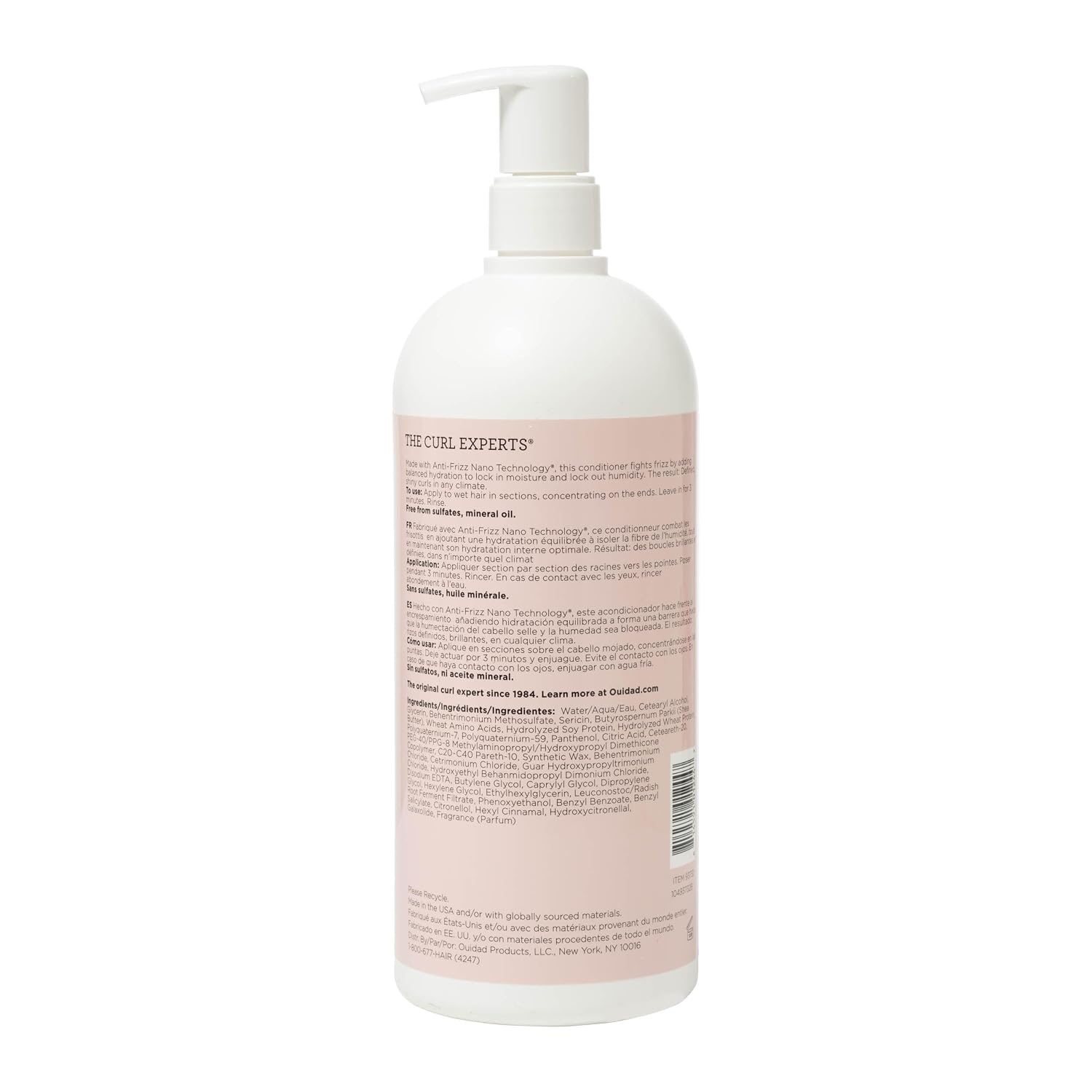 Ouidad Advanced Climate Control Defrizzing Conditioner for Curly Hair – Hydrates, Smooths & Defines Curls, Blocks Humidity & Frizz, Ceramides & Shea Lock In Moisture, All Curl Types, Sulfate-Free - Image 3