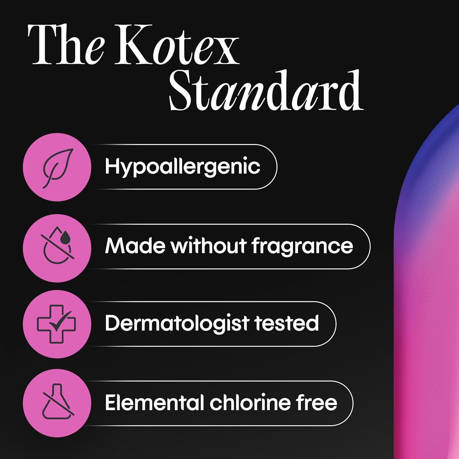Kotex Ultra Thin Pads, Heavy Absorbency, 56 Count (Packaging May Vary) - Image 7