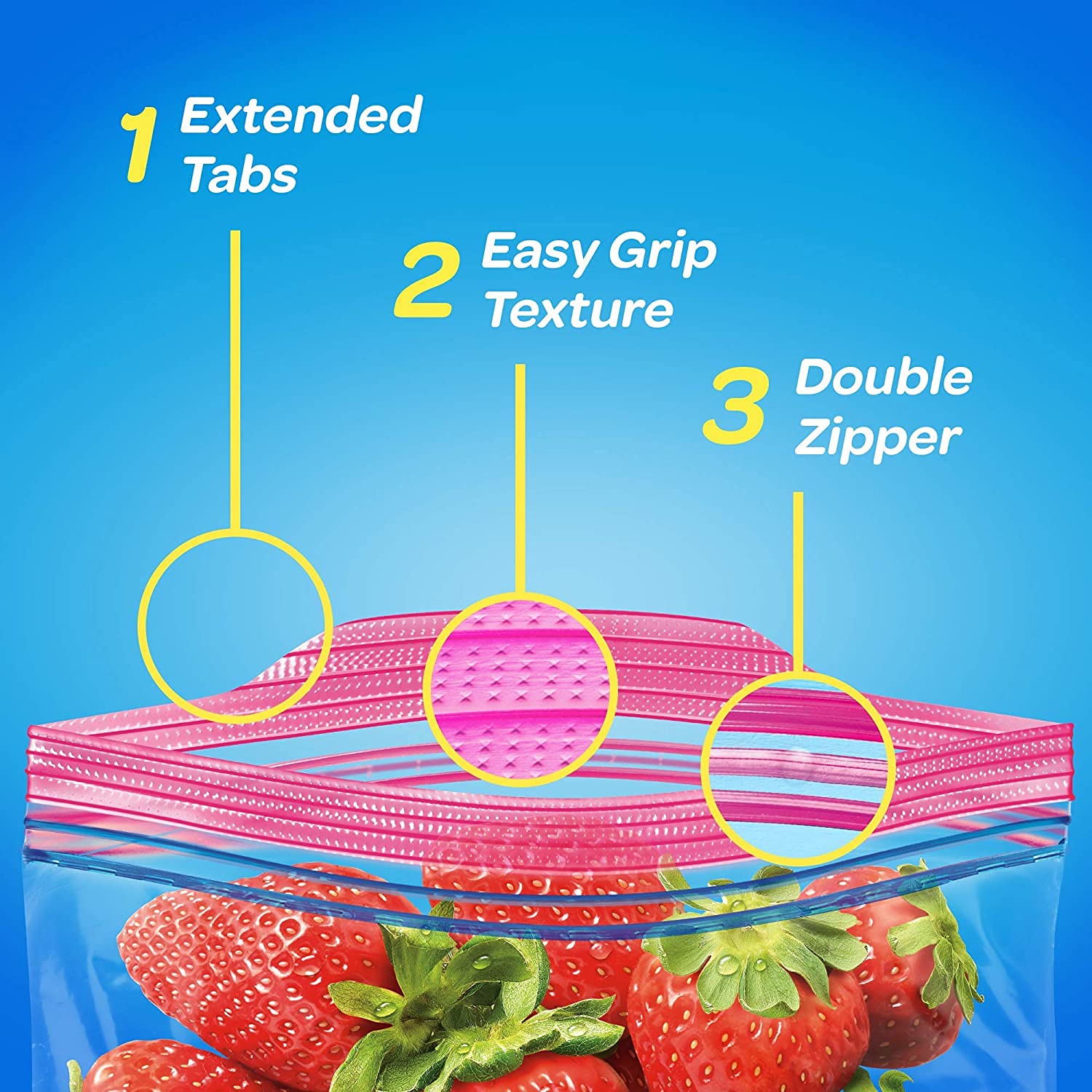 Concession Essentials Ziploc Storage Gallon Bags- Box of 52ct - Image 3
