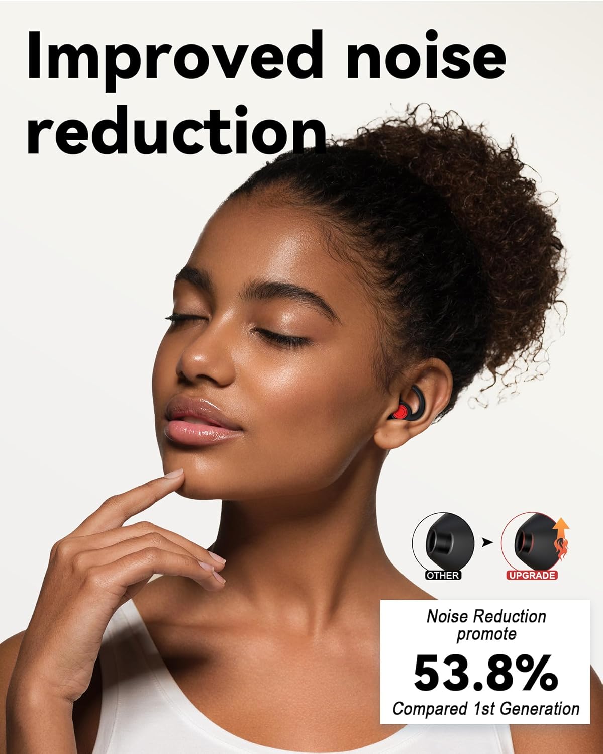 SUPCEAT Ear Plugs for Sleeping - Noise Reduction Soft Silicone Earplugs, 2 Pairs Reusable Hearing Protection Earplugs for Noise Sensitivity, Sleep,Snore,Travel,Sound Reduction Noise Cancelling - Black - Image 5
