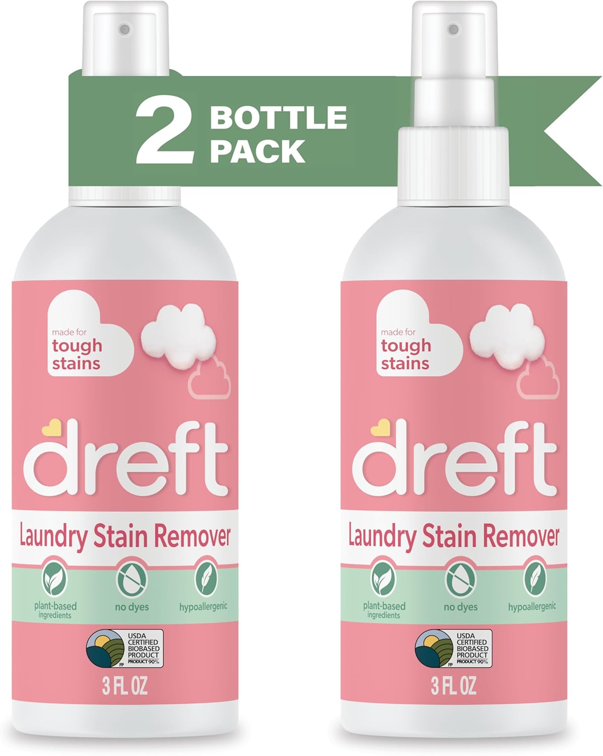 Dreft Stain Remover for Baby Clothes and Hypoallergenic Baby Stain Remover Spray, Travel Size Stain Treater, 3 Fl Oz ( Pack of 2) - Image 7