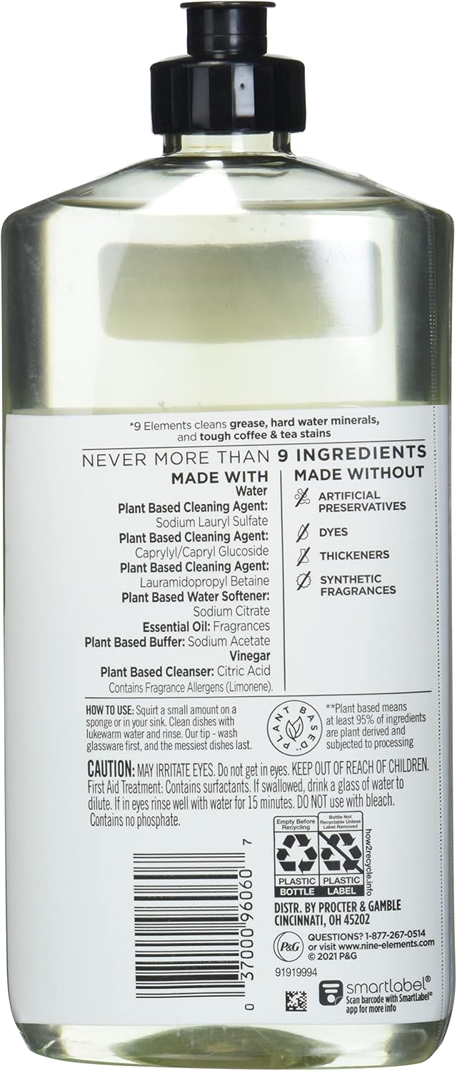 9 Elements Dishwashing Liquid Dish Soap - Image 3