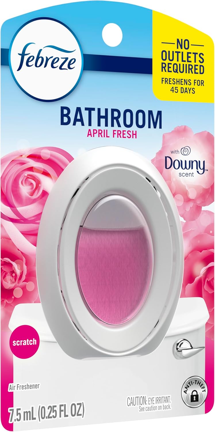 Febreze Bathroom Air Freshener, Odor-Fighting Plug-In Alternative, Home, Bathroom & Kitchen Use, Downy April Fresh Scent, 6 Count - Image 11