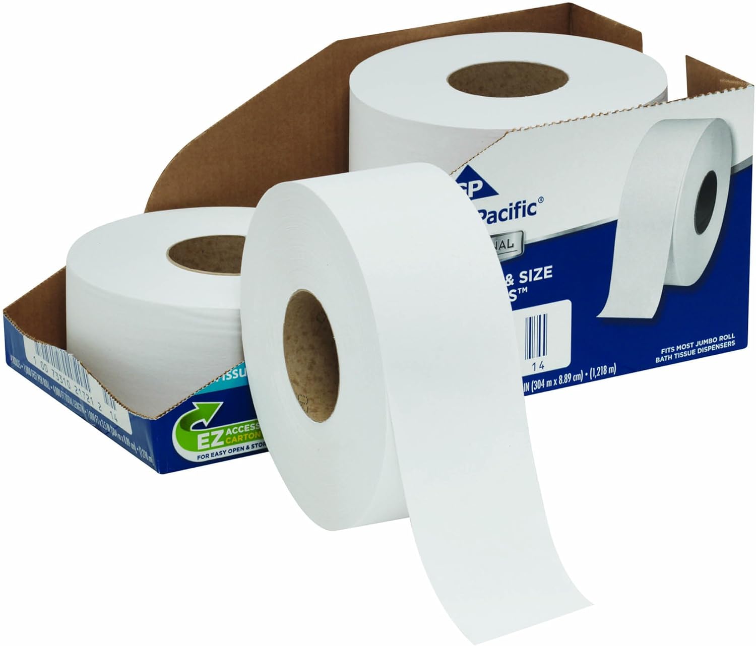 Georgia-Pacific Professional Series Jumbo Jr. 2-Ply Toilet Paper by GP PRO (Georgia-Pacific), 2172114, 1000 Feet Per Roll, 4 Rolls Per Case - Image 2